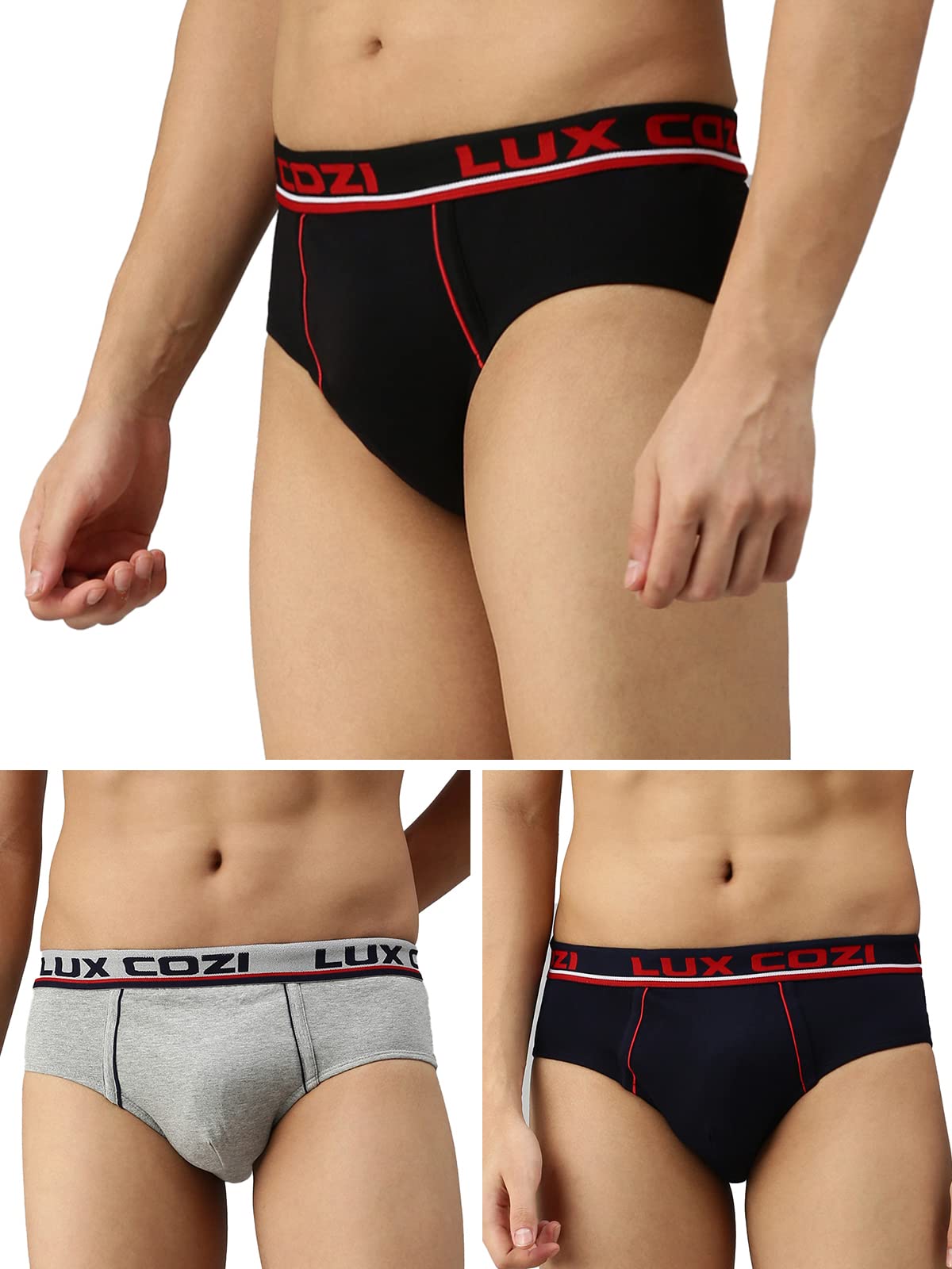 lux cozi Bigshot Men's Cotton Brief (Pack of 3)-picture-47