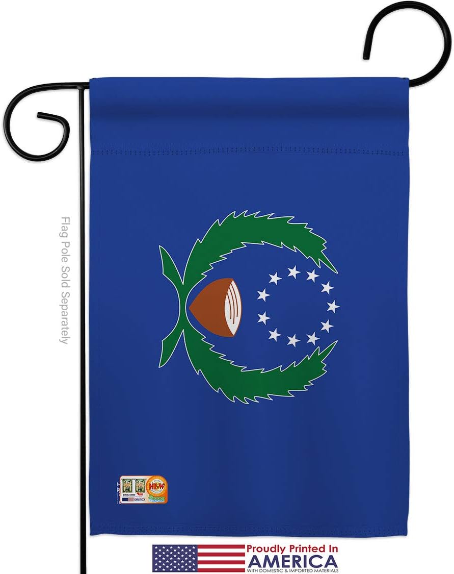 Pohnpei Garden Flag Set Wall Holder Regional Nationality Nation International World Country Particular Area Small Decorative Gift Yard House Banner Made In USA 13 X 18.5
