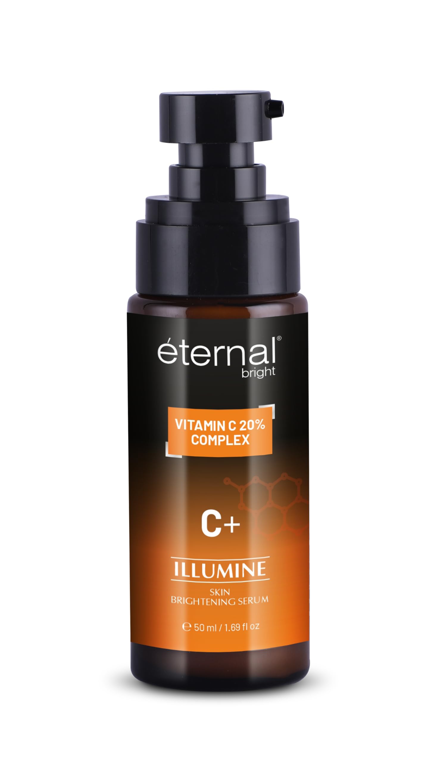 Eternal Bright Vitamin C Serum – 20% Vitamin C Blend with Hyaluronic Acid, Ferulic Acid, Vitamin E & Olive Extract | Brightens Skin & Boosts Collagen | For All Skin Types | 50ml