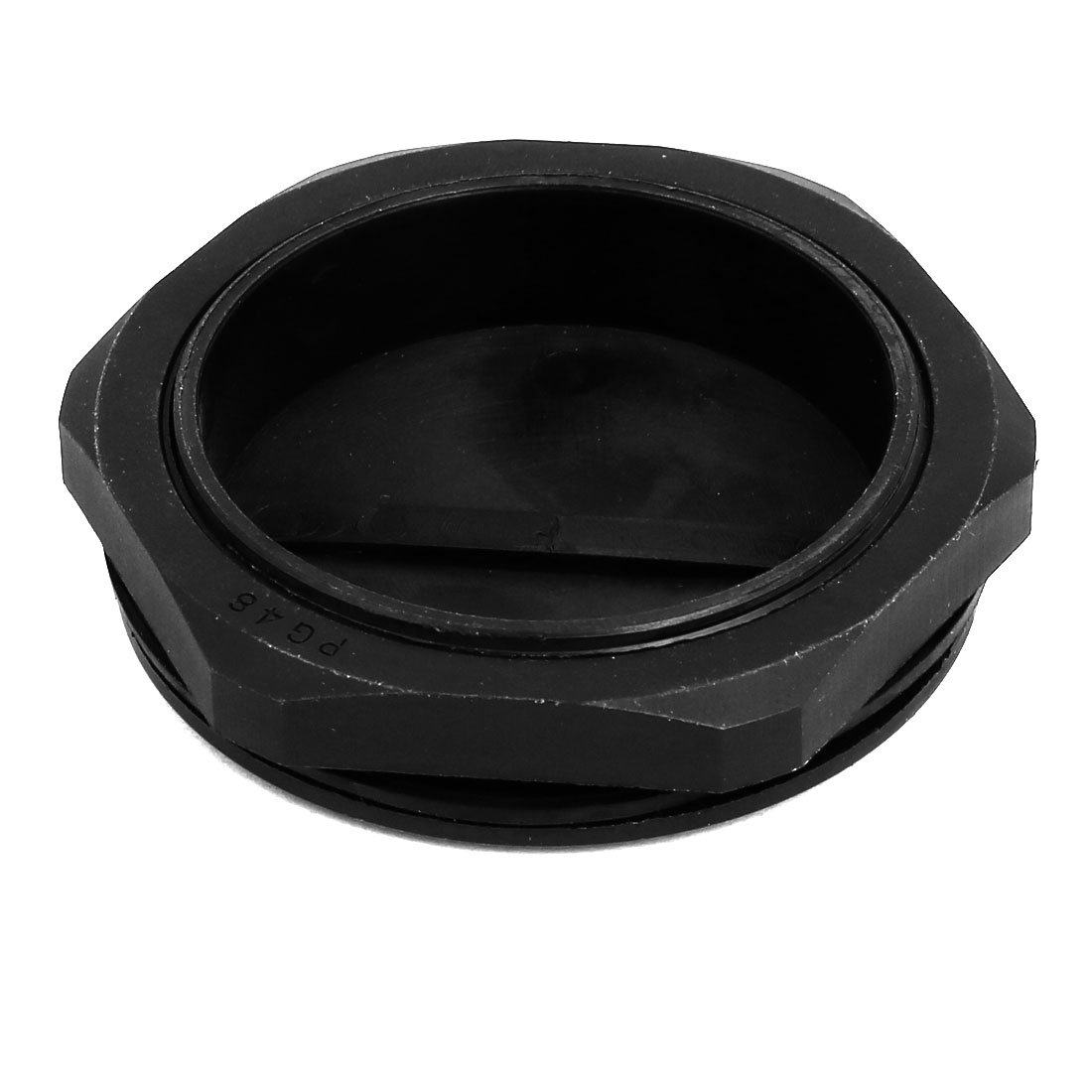 Aexit PG48 Nylon Transmission Male Threaded Cable Gland Screw End Cap Cover Black 10pcs
