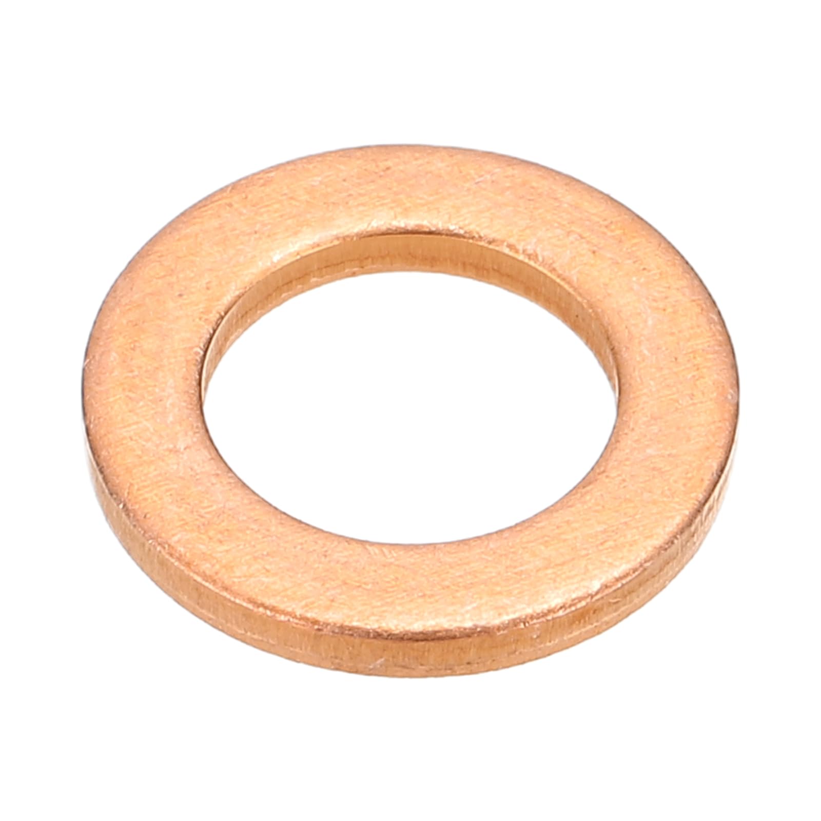 PATIKIL M8x13x1.5mm Flat Copper Washers, 25 PCS Copper Automotive Drain Plug Gaskets Flat Ring Oil Crush Washer Spacers for Faucets Garden Bolts Screws Hose, Purple