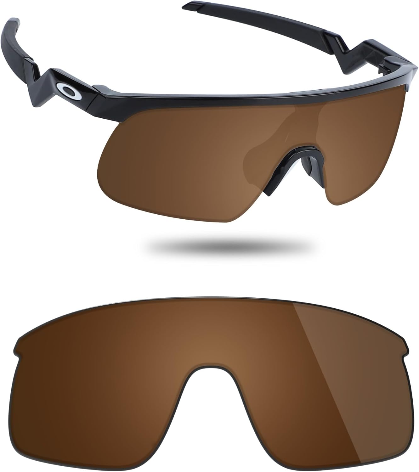 Fiskr Polarized Lenses Replacement Compatible with Oakley Resistor OJ9010 Sunglass, Impact Resistant & Perfect Fit