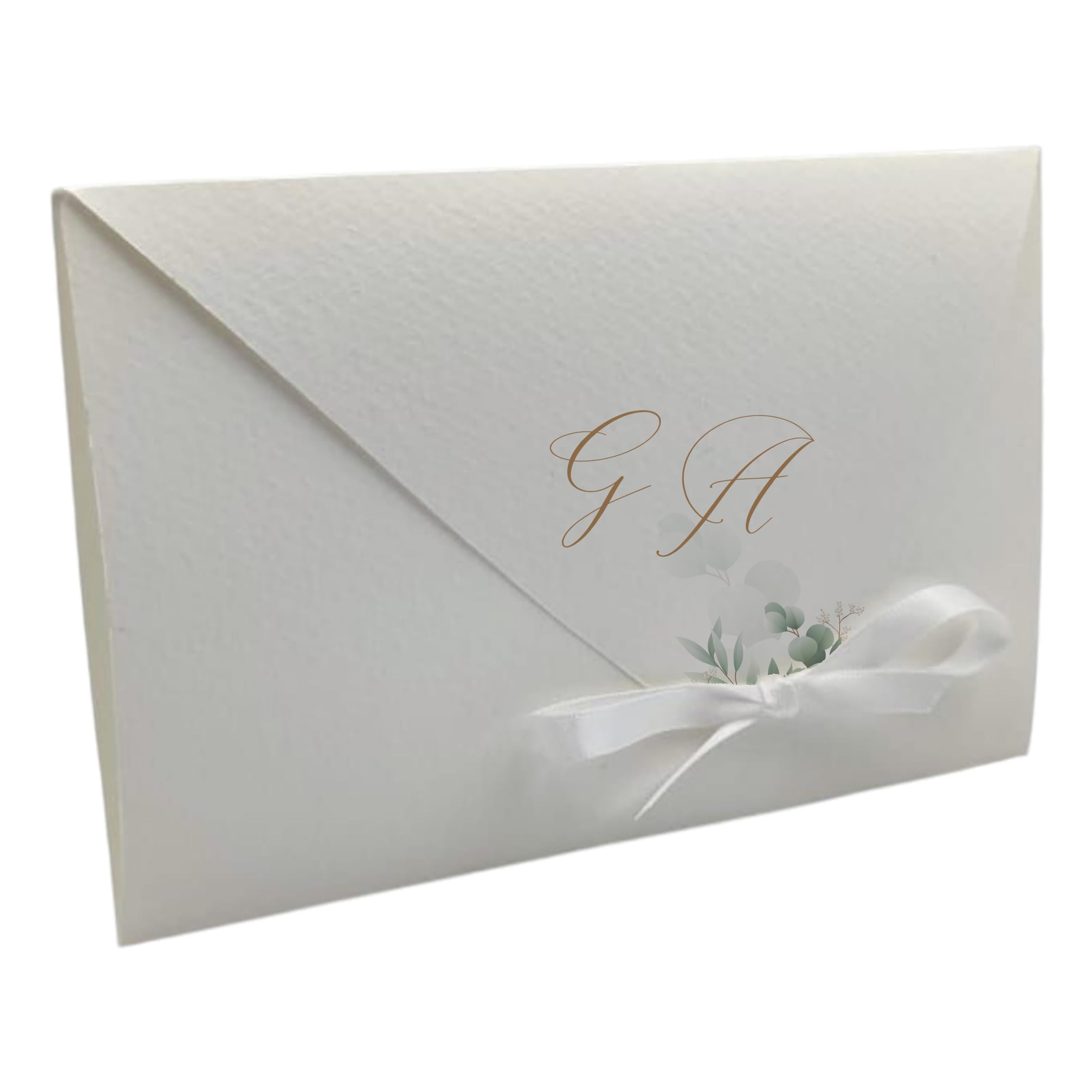 PV Grafik® 15 Partecipazioni Matrimonio Personalizzate, Inviti Matrimonio a Busta, Invito Partecipazione Nozze, Sposi, 15x28 cm Nastrino inclusa, Personalizza invito e scegli la quantità. (M40)