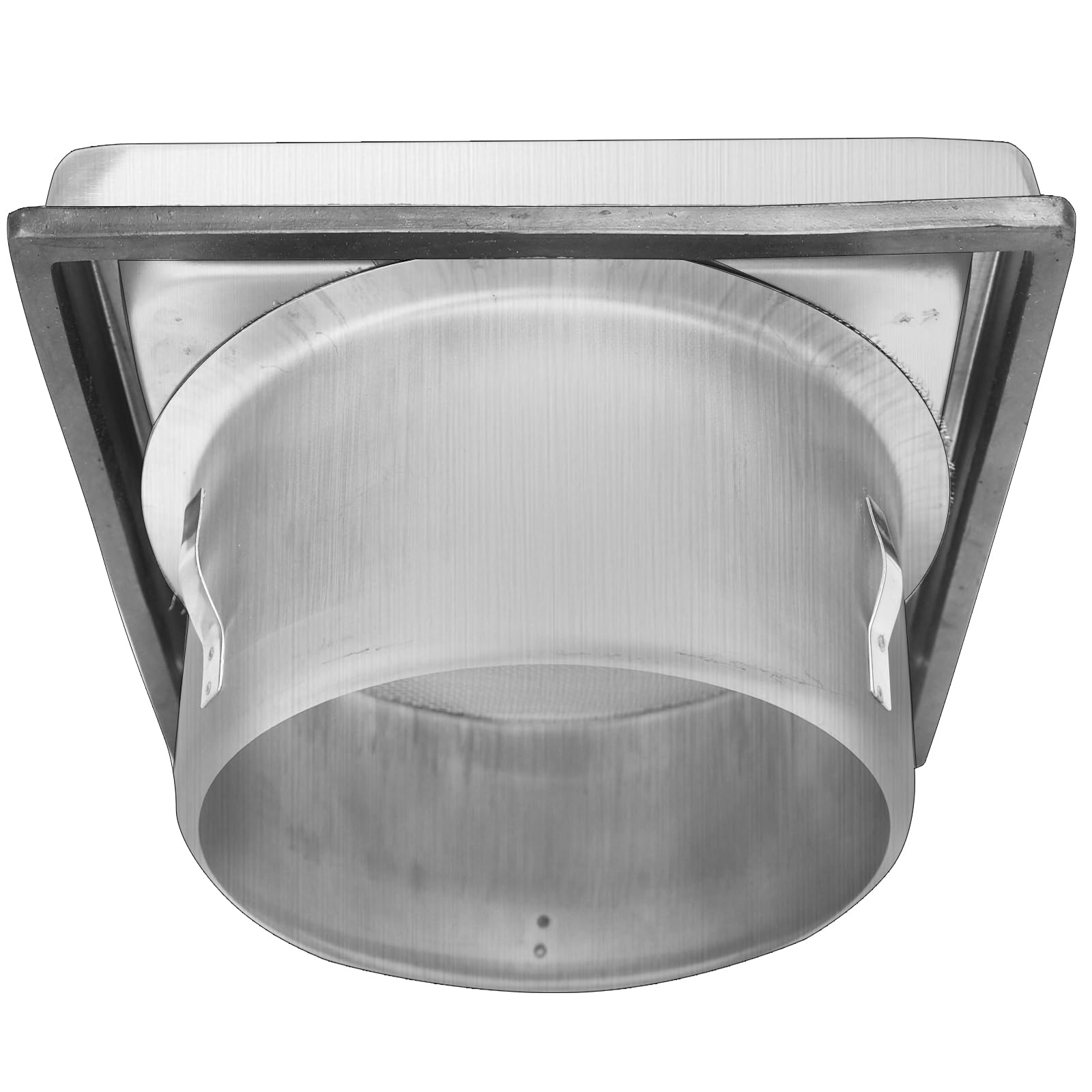 150mm Grille de ventilation, Clapet anti-retour Grille de protection contre les intempéries en acier inoxydable avec lamelles mobiles, Grille murale, Grille à lamelles Grille hotte aspirante