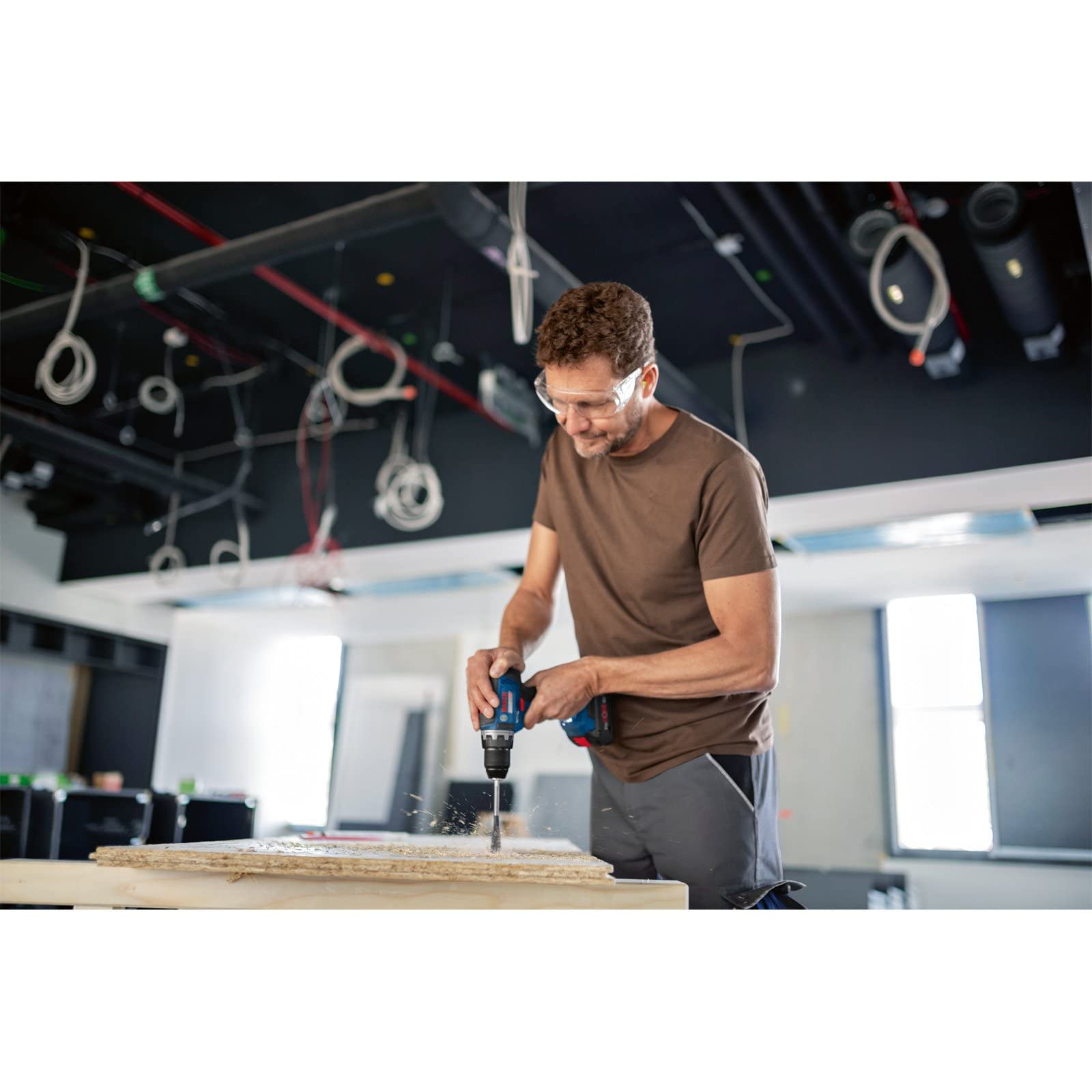 Bosch Professional 18V System Akku Bohrschrauber GSR 18V-55 (max. Drehmoment 55 Nm, 1.800 min⁻¹, inkl. 2x Akku ProCORE18V 4.0Ah, Schnellladegerät GAL 18V-40, Einlage, L-BOXX)