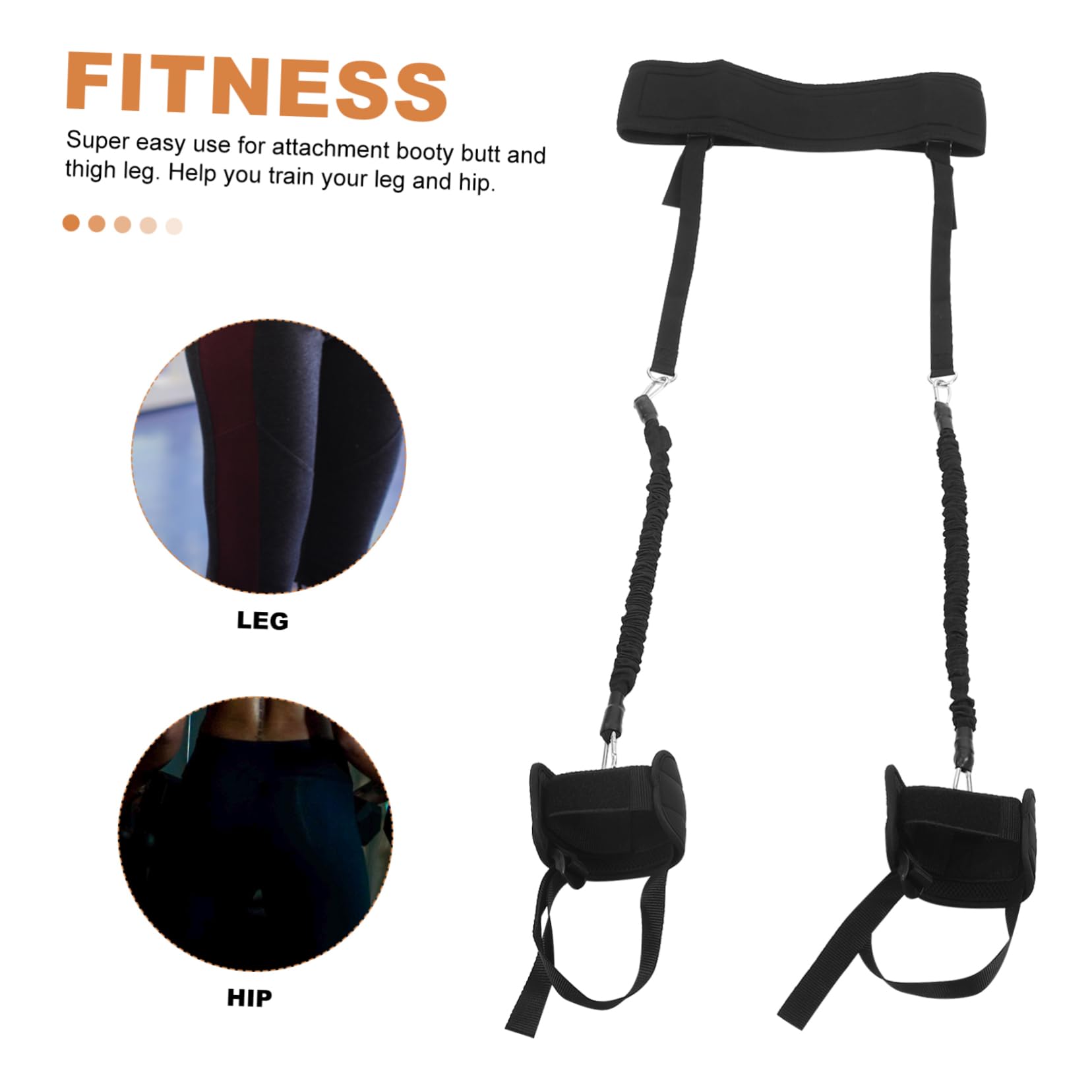 Milisten Klimmzug Band Satz für Fitnessstudio und Zuhause Widerstandsbänder für Fitnessstudios Schwarz für Bein und Hüfttraining