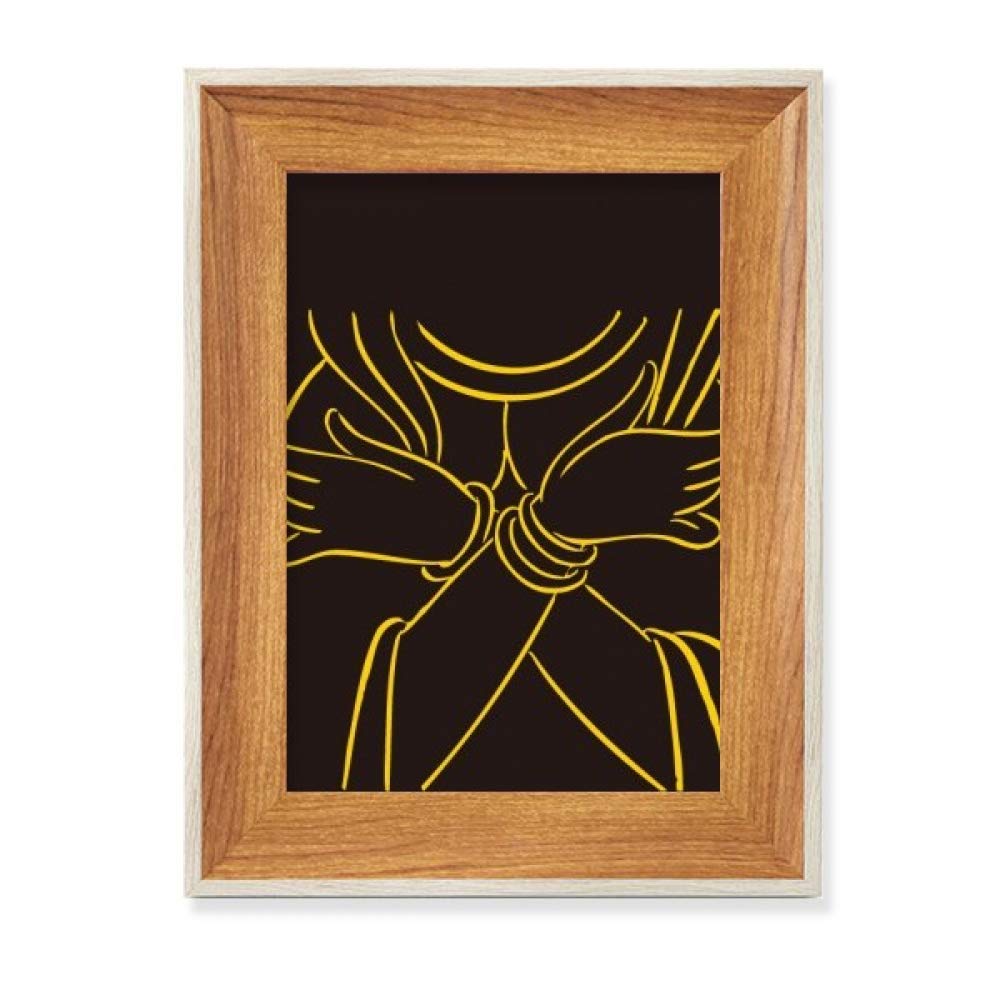 Cadre de photo Bouddhisme en bois pour créer un coin zen au bureau