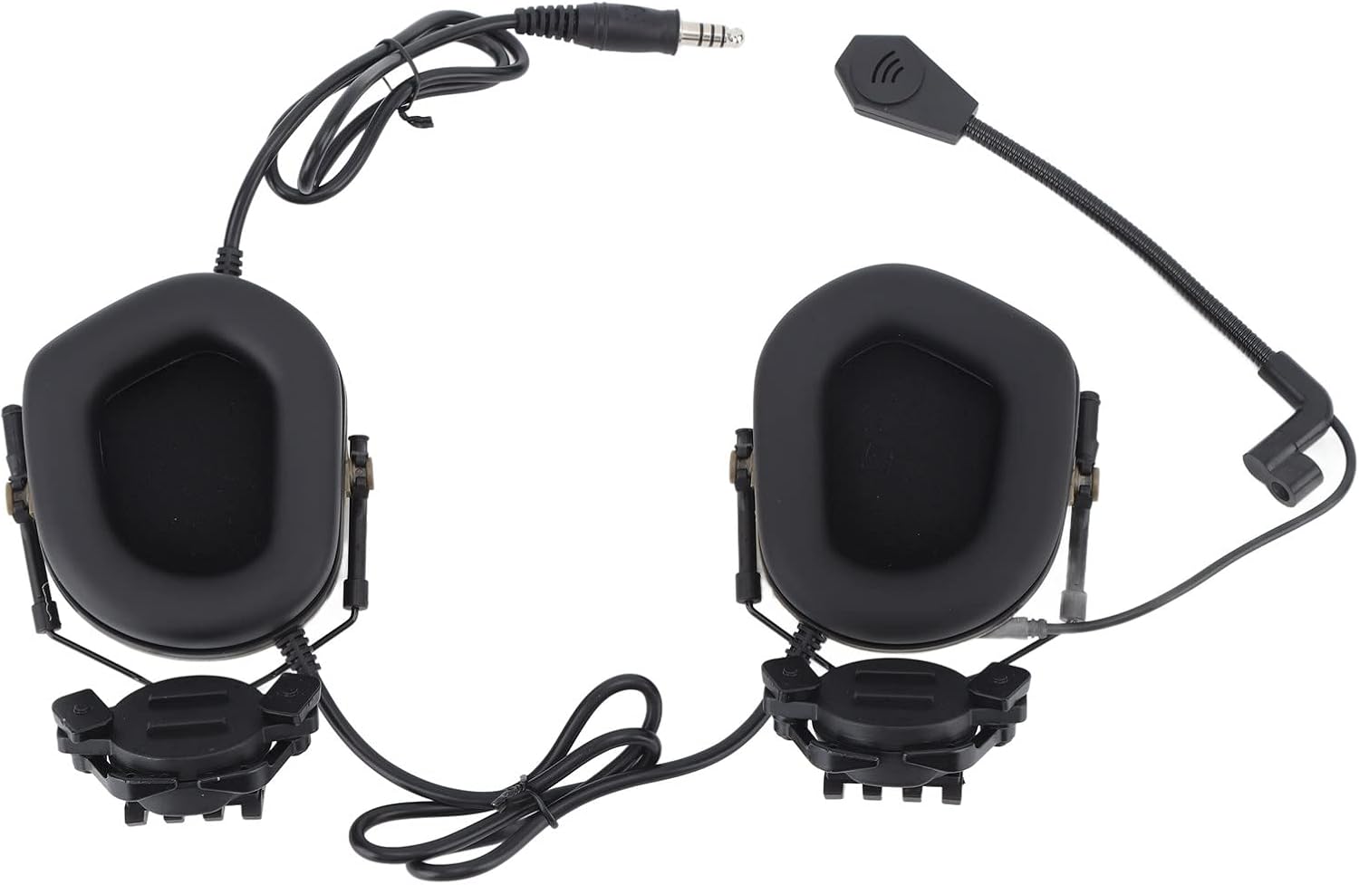 SUNGOOYUE Headset, Hearing Protection Earmuffs with 360 Degree Rotatable Bracket and Adjustable Headband for Sports, 5264cm Head Circumference (Soil Color)
