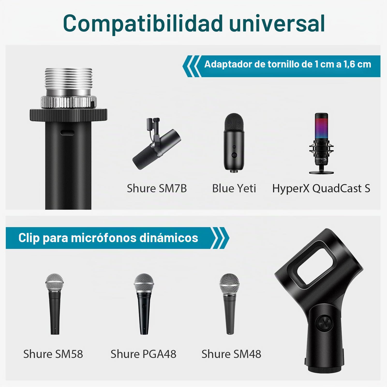 InnoGear Brazo de micrófono de perfil bajo