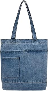 Ethbox Women's denim wallet, casual handbag, crossbody shoulder bag, girl tote canvas bag