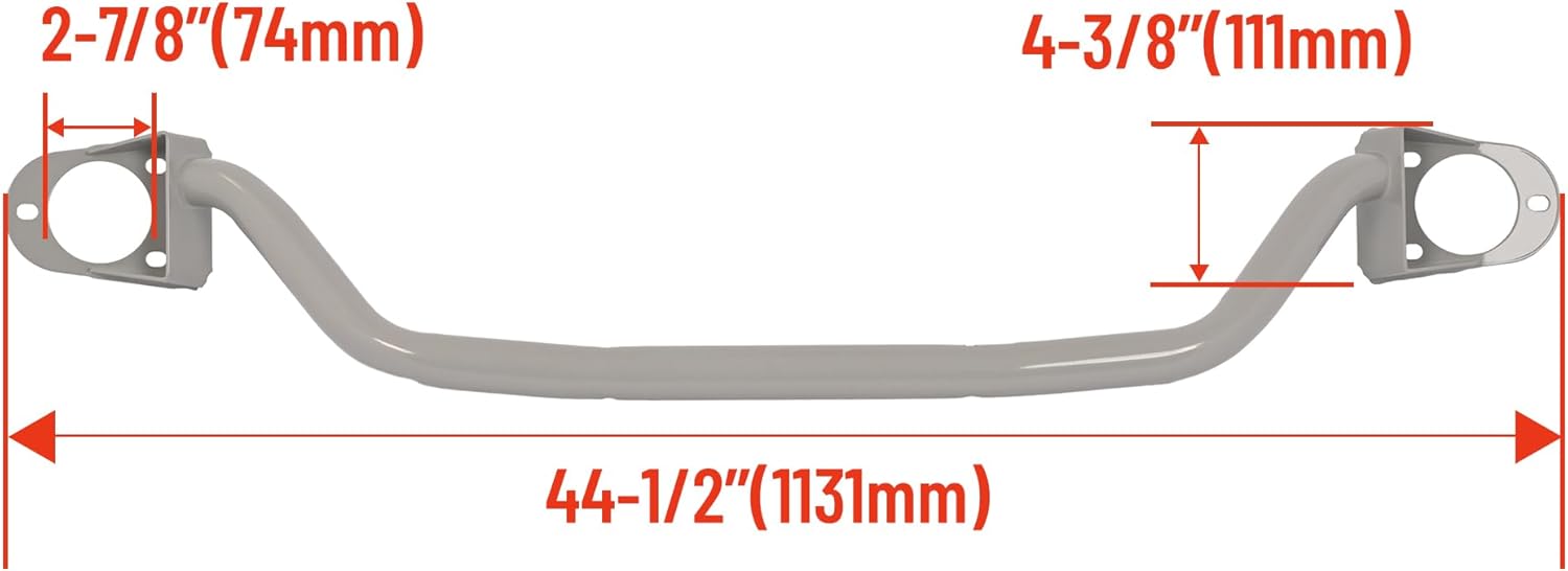 KUAFU Front Strut Tower Brace Compatible with 2006-2023 Dodge Charger 2008-2023 Dodge Challenger Replacement for P5155950 Steel Gray