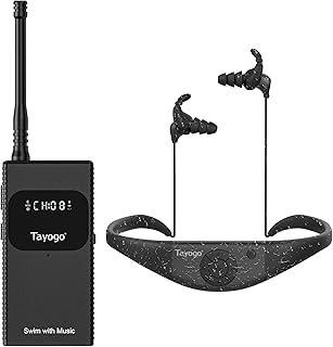 Tayogo T6+W18 Swim Music Combo – Waterproof Swimming MP3 Player + Bluetooth Transmitter | No Need to Download Music, Support Spotify, Swim with Your Stream APP