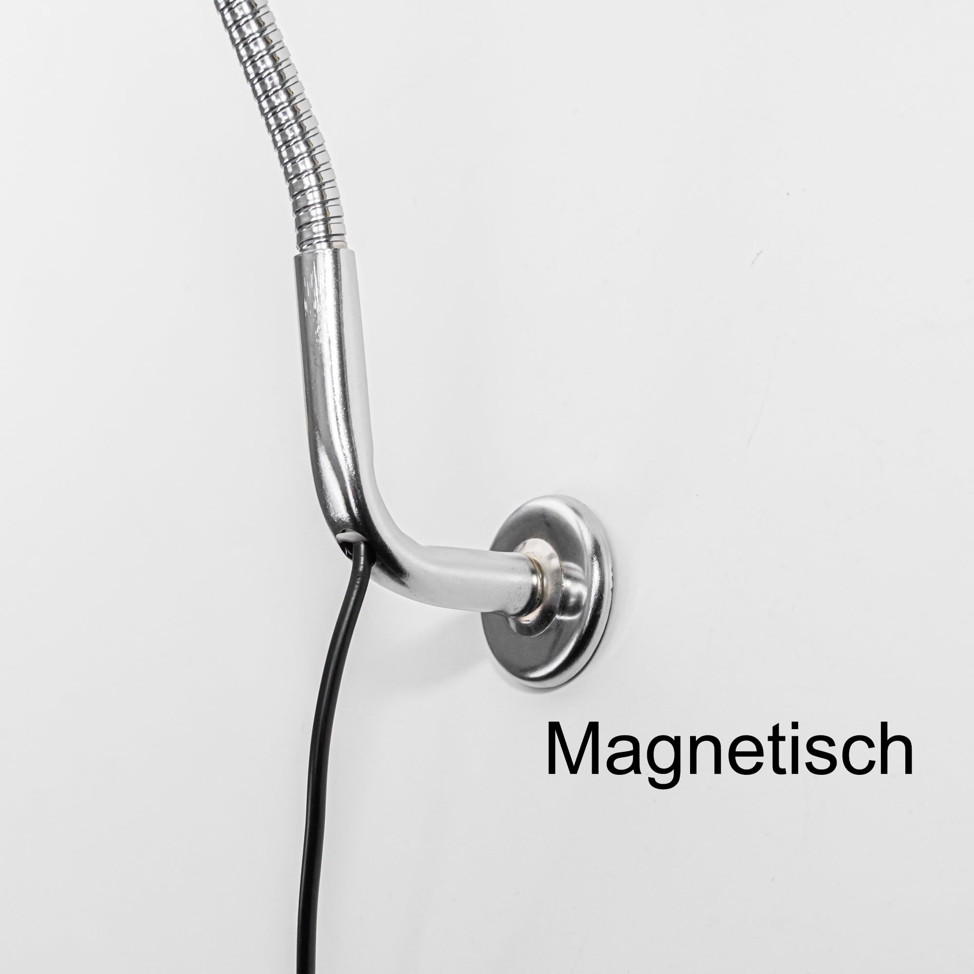 Ventilatore magnetico Grow, ventilatore oscillante con morsetto mini ventilatore per tenda con funzione oscillante e collo di cigno flessibile, 4 pale