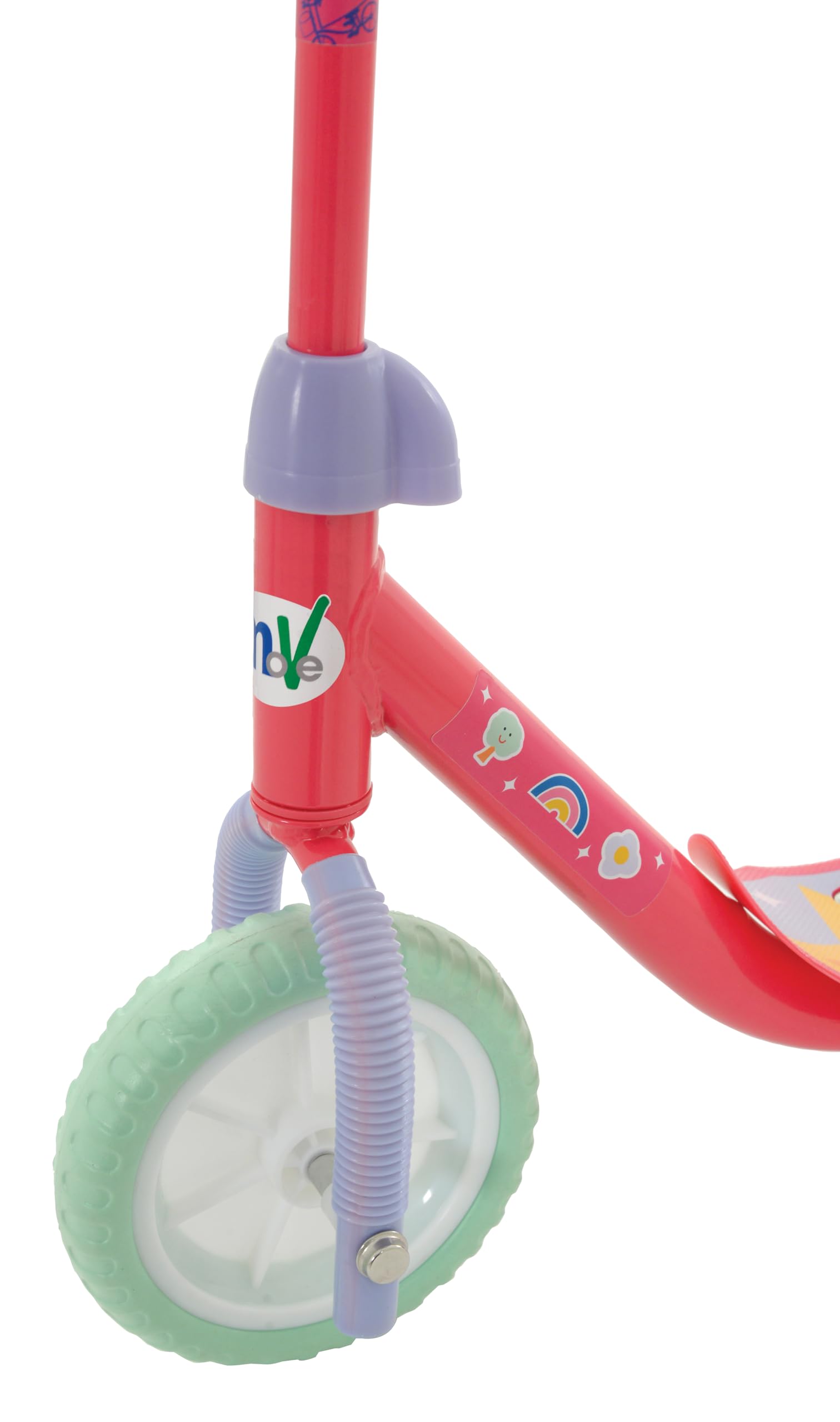 Peppa Pig Patinete 3 Ruedas +20 kg +2 años, 58x36x65-70 cm, Escudo Delante, Juegos para niños, Motricidad, Diseño Colorido Pepa y George, Patinete Infantil, Fácil de Montar (77757)