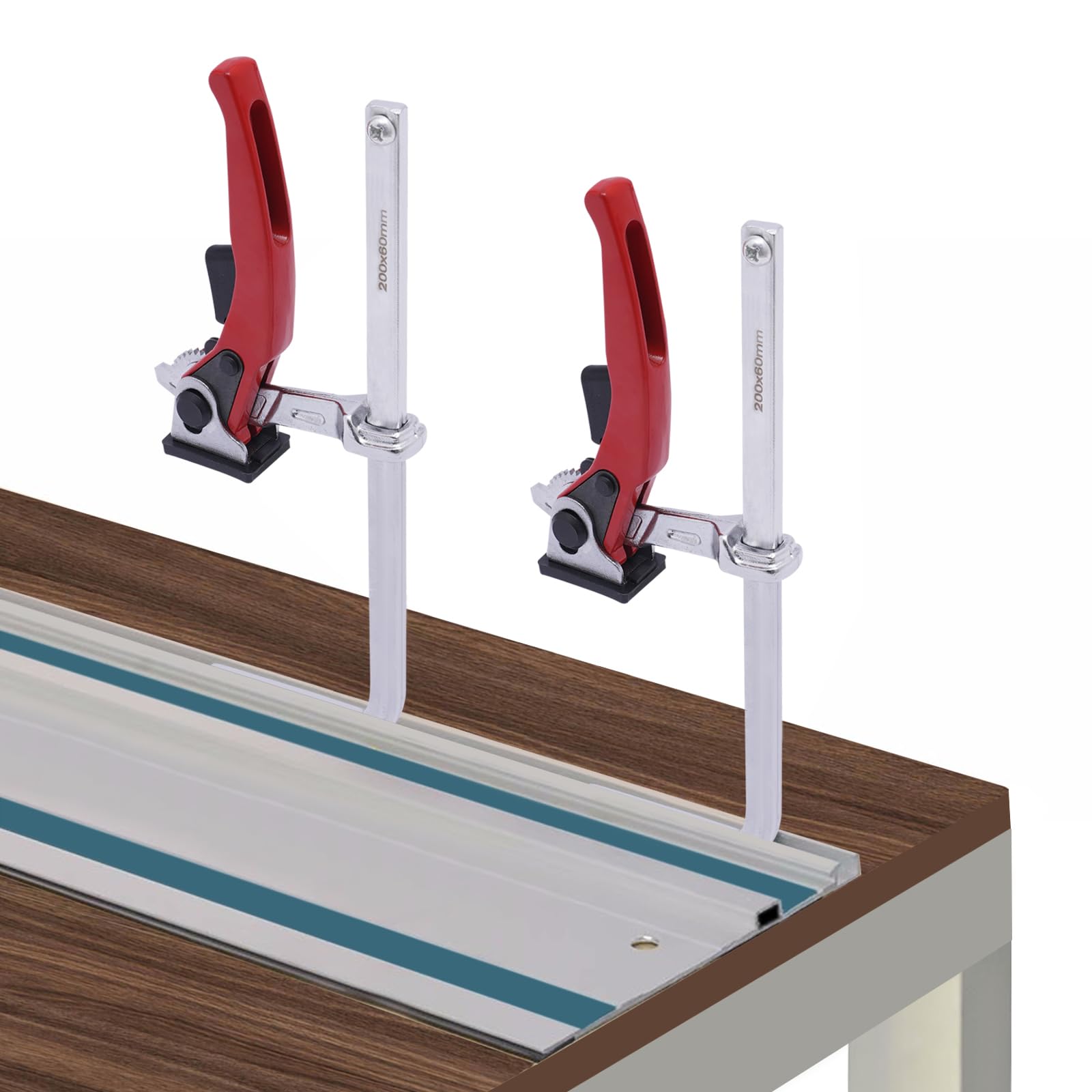 Lot De 2 Pinces De Serrage Rapides Pour Établi De Table Avec 4 Chiens De Banc Pour Trou De 20 Mm Butee Detabli De Positionnement A Faire Soi Meme 89820377