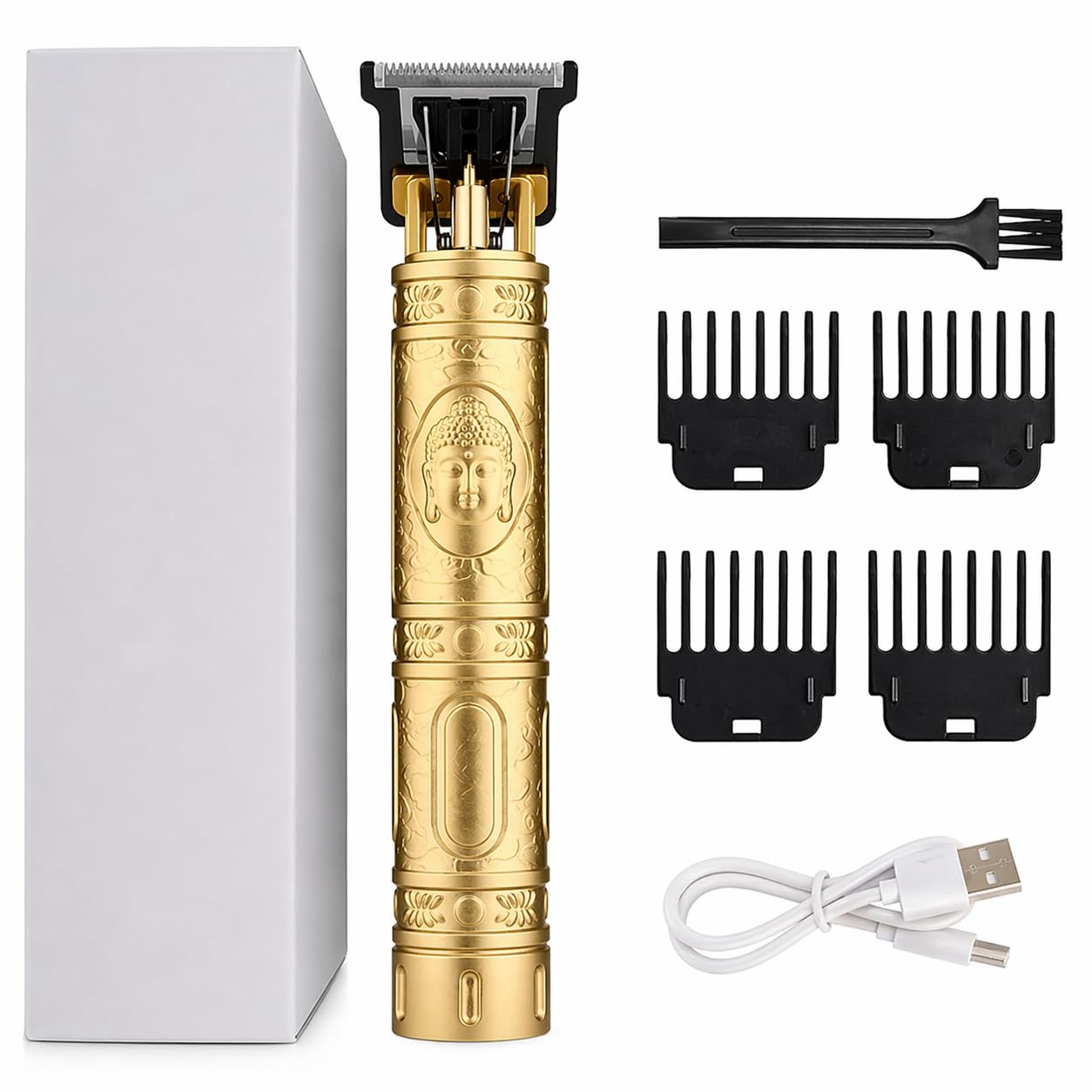 Vintage T9 Metal Body Trimmer for Men | Rechargeable Beard & Hair Clipper | Precision Grooming Trimmer with Sharp Blade & Cordless Use (Free Size)-image-31