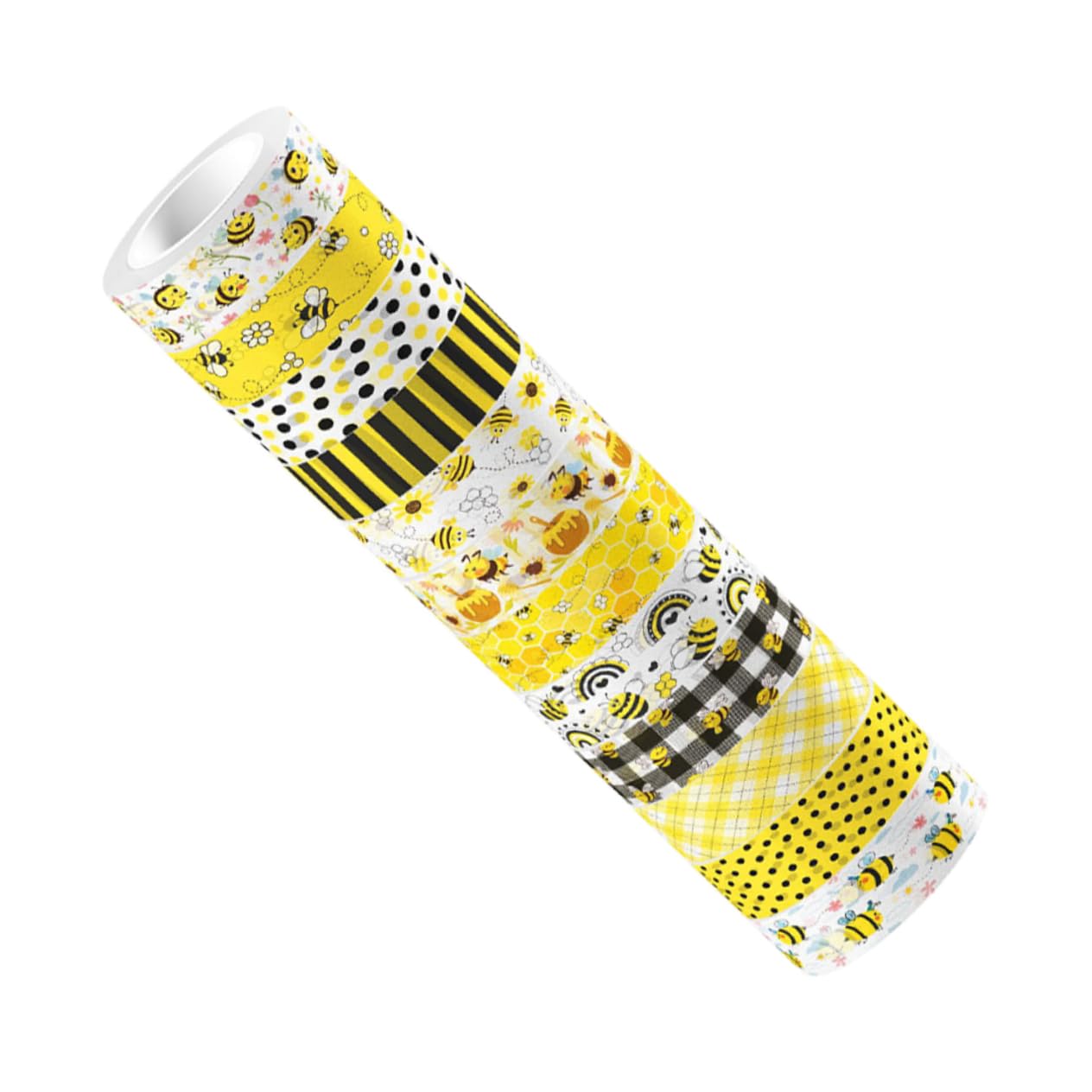 NUOBESTY 60rollen Washi Tape Mit Bienenmuster Dekoratives Klebeband Für Scrapbooking -handwerk Und Planer Vielseitige Haftende Tape Kreative Projekte