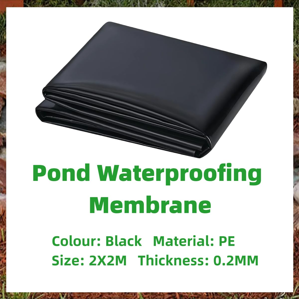Kiuiom Telo Laghetto,Gardens Pools Membrane,Laghetto per Pesci di Grandi Liner,Fodera Laghetto Flessibile per Piscina Giardino,Rafforzare Ebellezza Dell'ambiente,Pellicola Sigillante,Nero