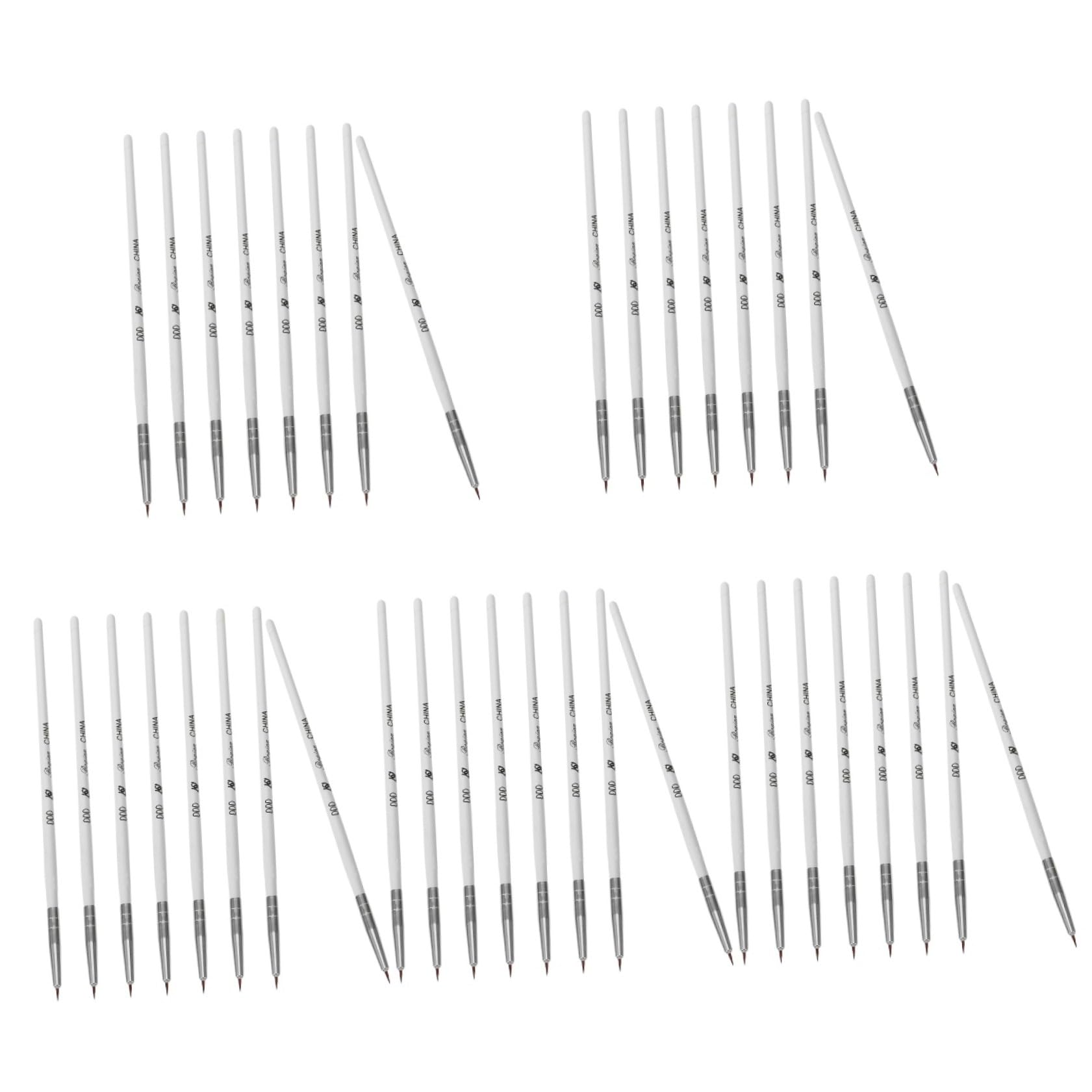 Healvian 40pezzi Pennelli Per Nail Art Strumenti Per Manicure e Decorazione Unghie Pennelli Per Disegno Unghie Per Artisti Professionisti e Principianti Compatibili Con Gel e Smalti