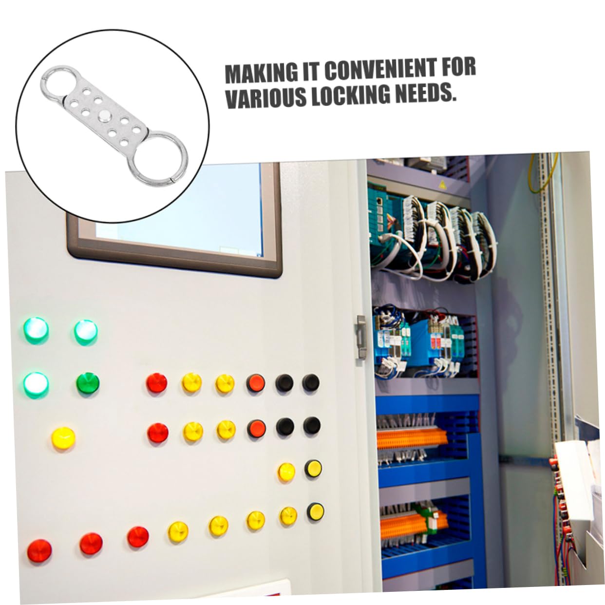 Gatuida 10stücke Doppelseitiger Aluminium-hasp Mit Löchern Sicherheits-hasp Für Mehrfachverriegelung Für Notfälle Und Einbruchschutz Langlebig Und Praktisch Pack