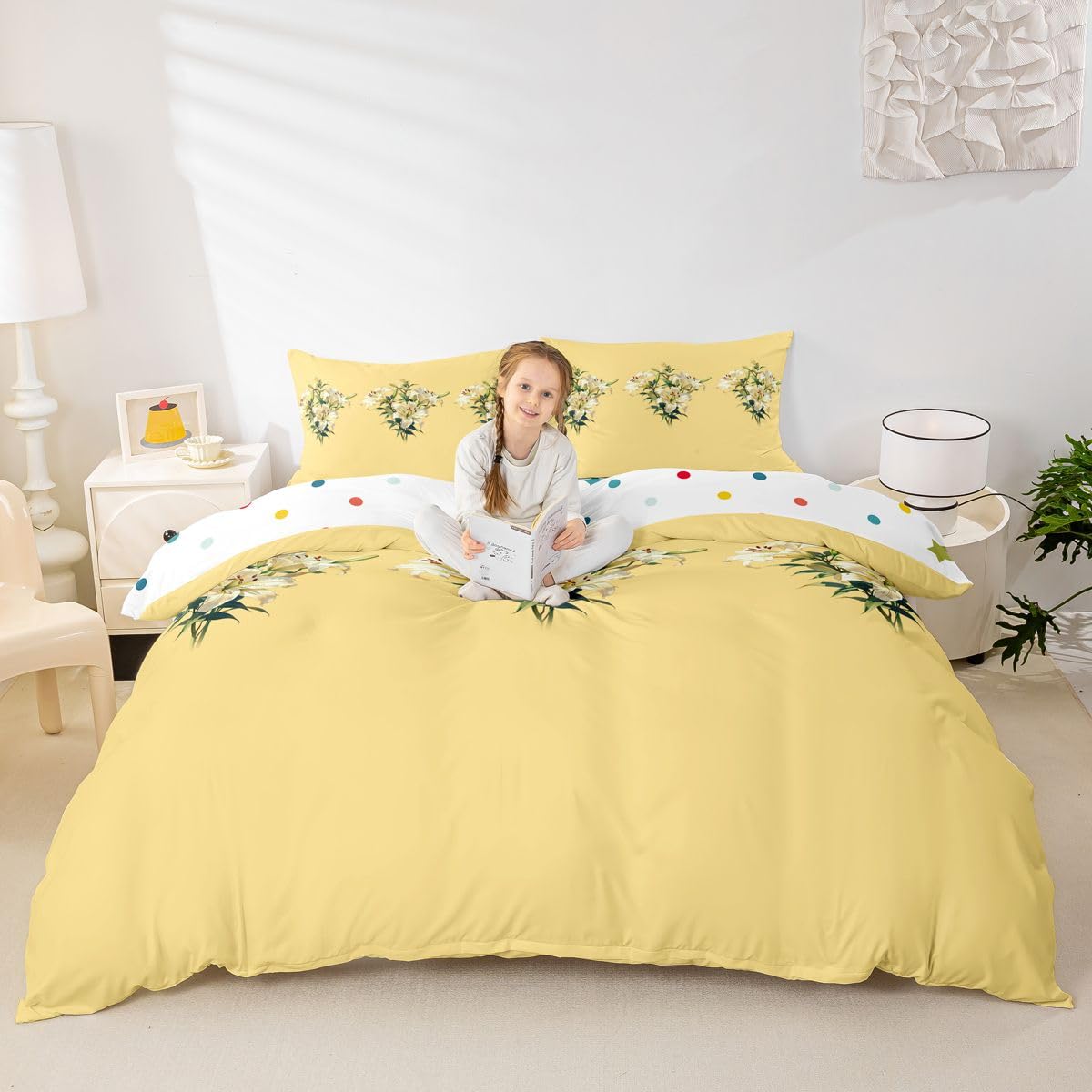 Homewish Ogrodowe kwiaty super king poszewka na kołdrę rustykalny dom wiejski dziki kwiat zestaw pościeli dla dorosłych nastolatków kobiet vintage estetyczna poszewka na kołdrę boho elegancka