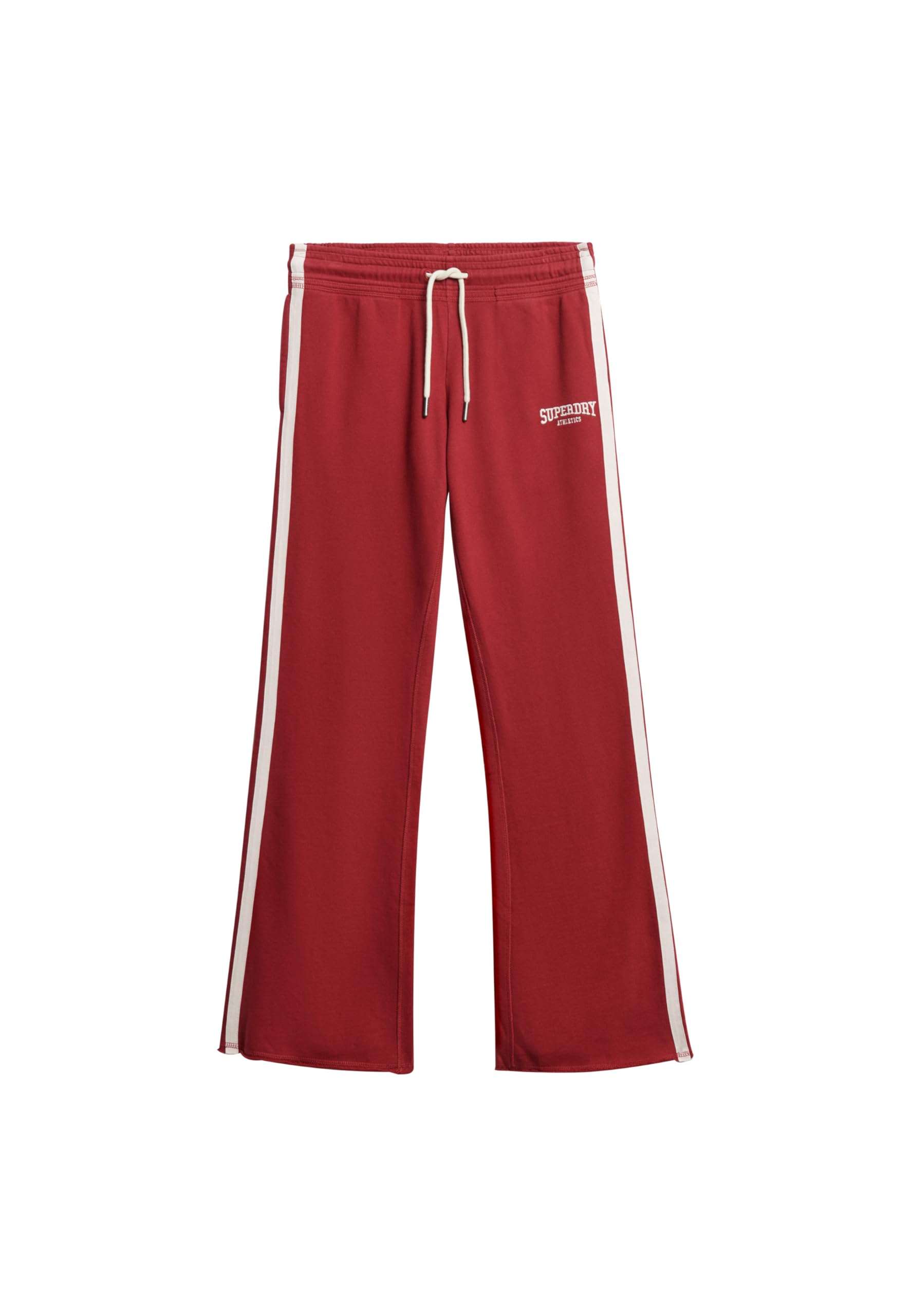 Superdry Damskie spodnie do biegania Athletic z paskami i z koronką