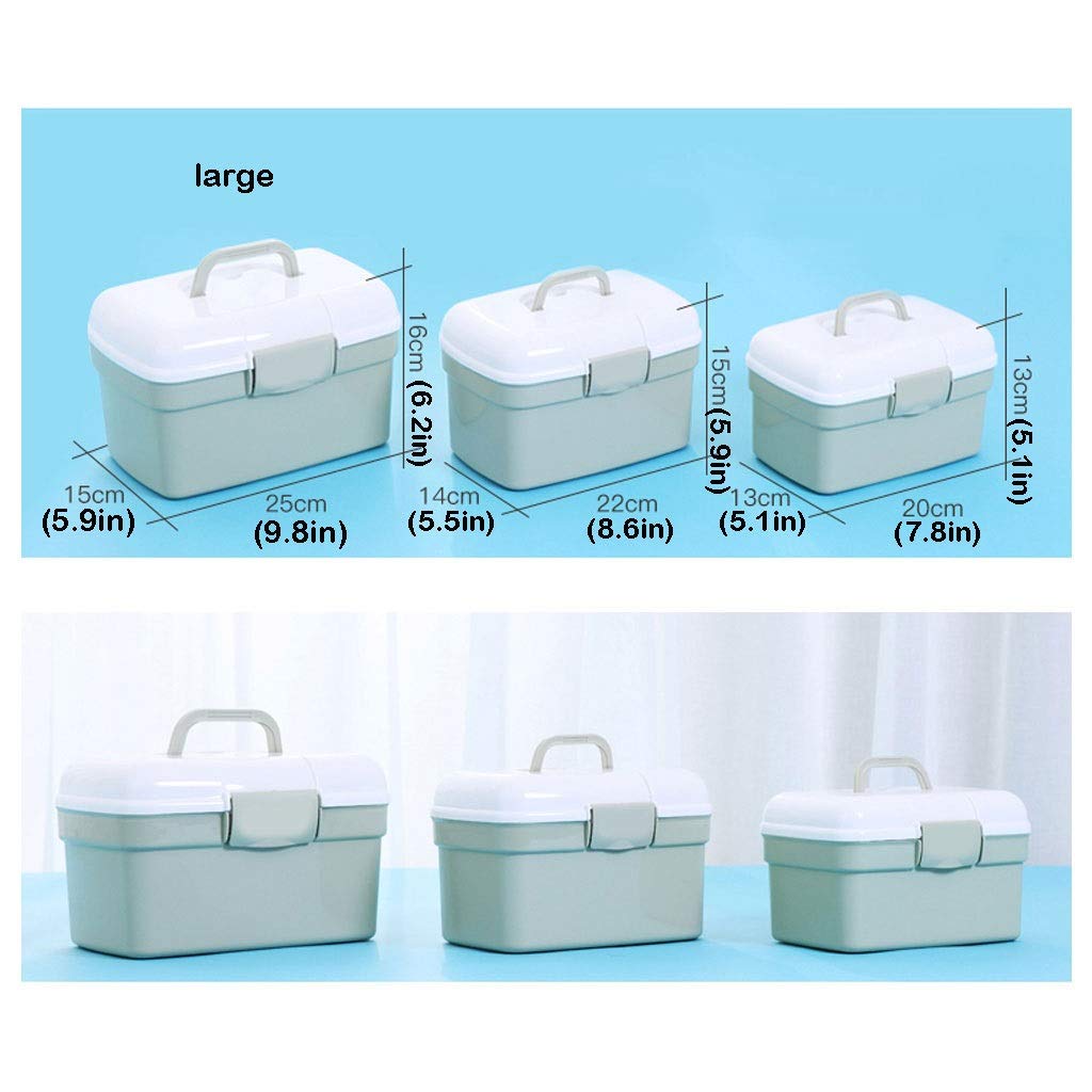 Botiquín de primeros auxilios, botiquín médico, botiquín de primeros auxilios vacío, caja de herramientas portátil de viaje, con compartimentos, botiquines de primeros auxilios verdes ，Caja d