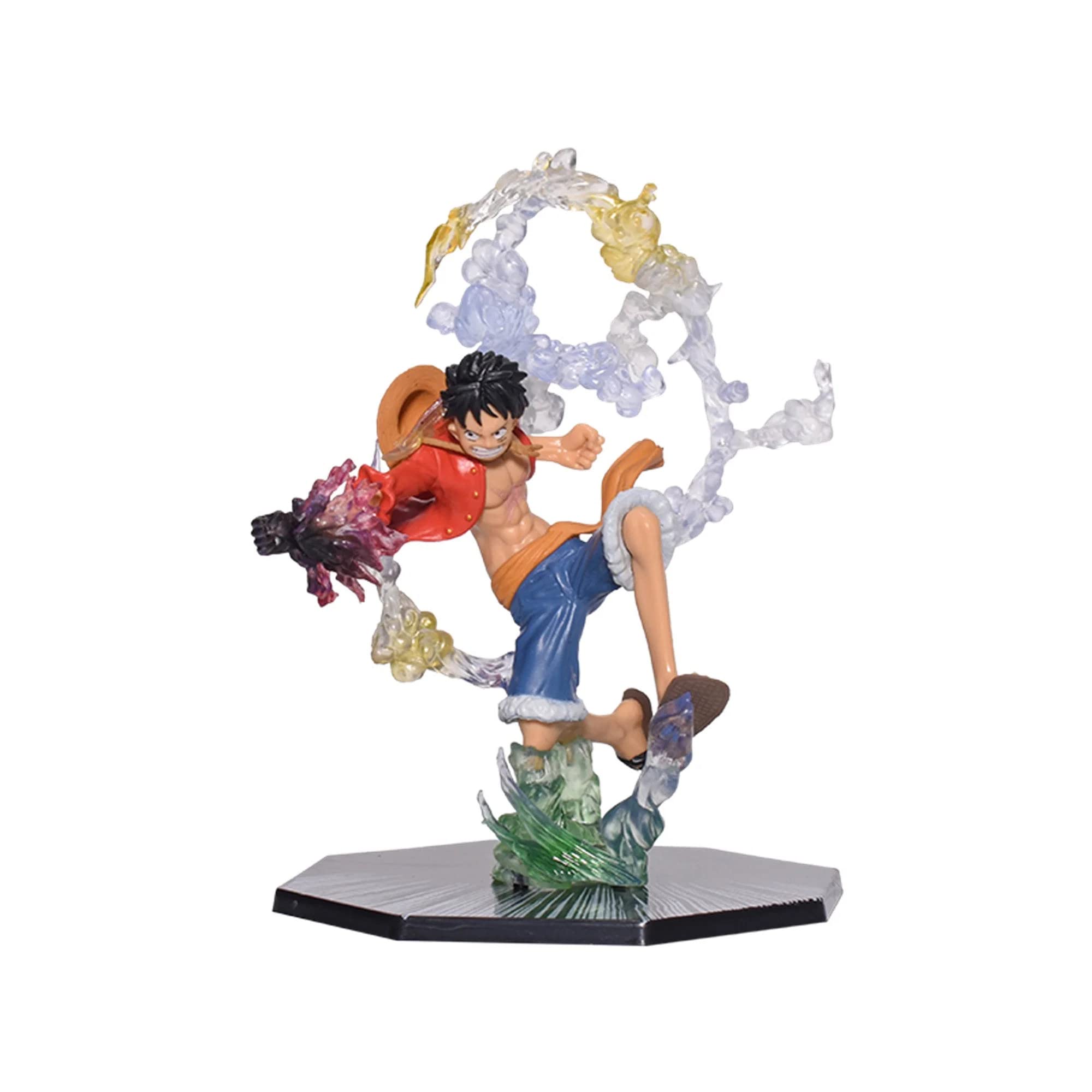 AwestuffsAwestuffs Luffy One Piece Large Action Figure Limited Edition Figure Manga Toy Collectible (Luffy One Piece Fire Fist)