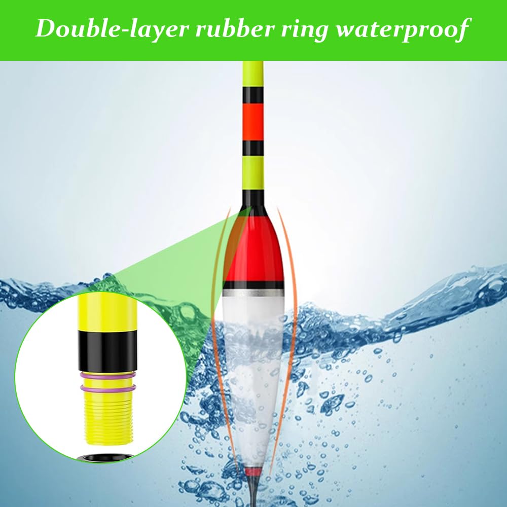 Juego de 3 poses de pesca LED, 6 g/8 g/9 g, con sensor de gravedad y base de metal
