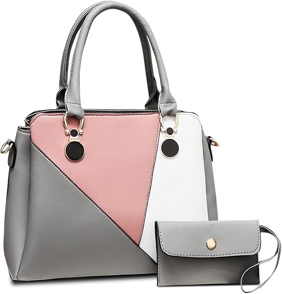 FORRICA Bolsos Mujer Bolsa Bandolera Costura 3 Colores Moda Bolsas de  Hombro Damas Bolso Shopper Cuero PU Bolsos de Mano para Mujer con Monedero  Gris : Amazon.com.mx: Ropa, Zapatos y Accesorios