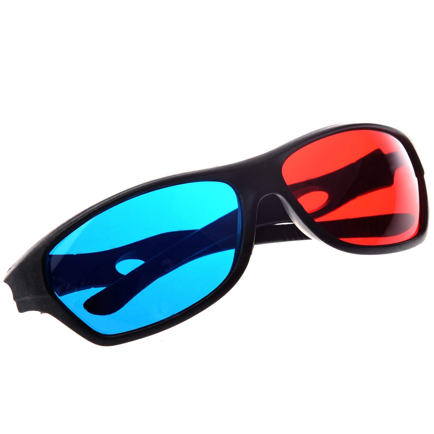 Occhiali 3D Semplice Rosso-Blu Ciano anaglifi per e Film 3D (Upgrade Extra Style)