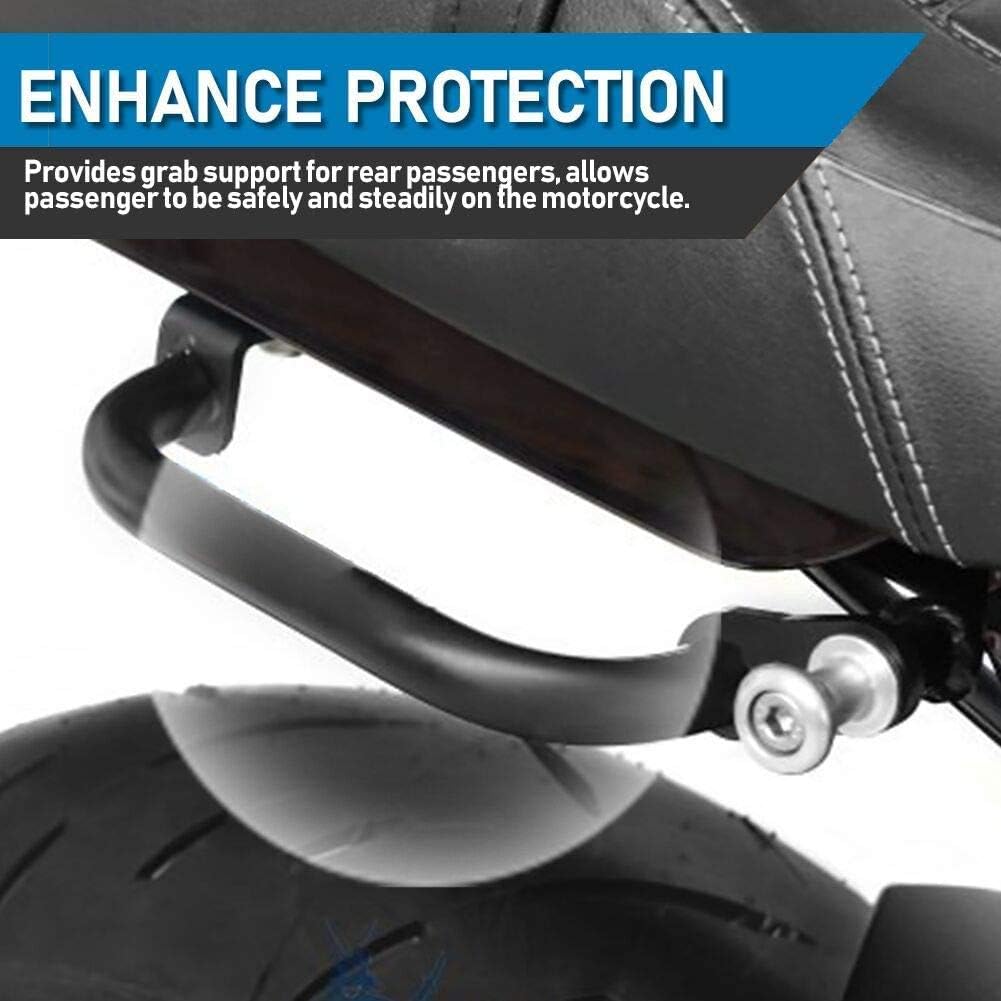 Motorcycle Rear Passenger Hand Grab Bar Compatible with Z900RS Z 900 RS 2017-2025 Rear Seat Rail (Black)