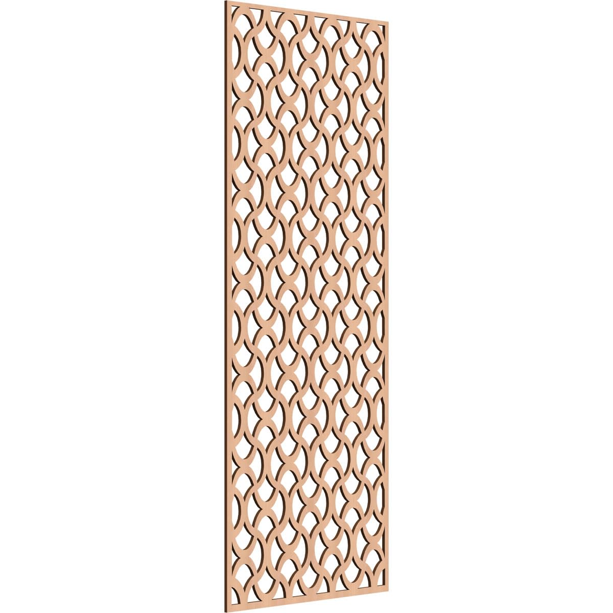 Resort Decorative Pierced Fretwork Wood Wall Panels, 23 3/8"W x 59 3/8"H x 1/4"T, Alder