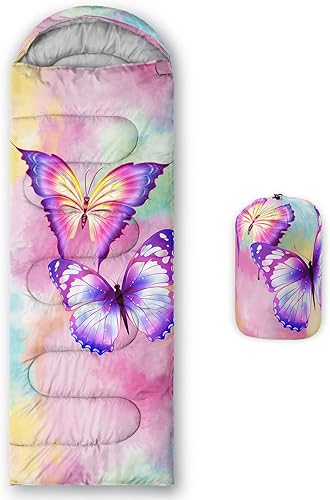 CVHOUSE Saco de dormir para camping, 3 estaciones, clima cálido y fresco, ligero, saco de dormir impermeable para adultos y niños, viajes y al aire