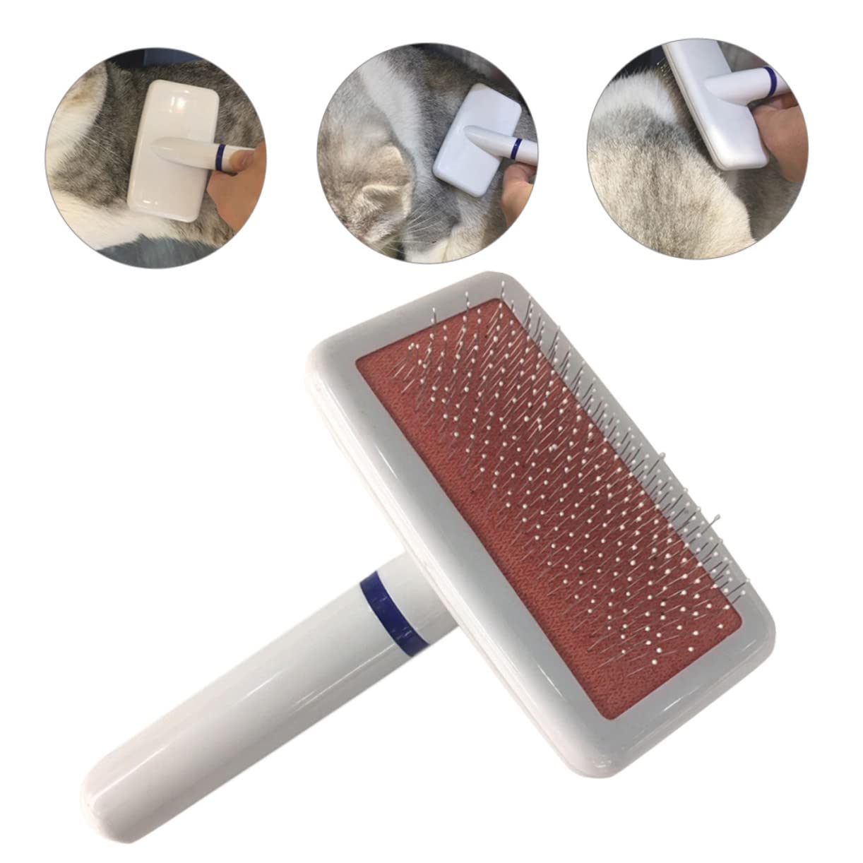 Toddmomy 4piezas Cepillo Profesional Para Mascotas Cepillo Quitapelos Para Perros y Gatos Diseño Compacto y Ligero Para Eliminar Pelo Suelto y Masajear La Piel Accesorios De Cuidado De