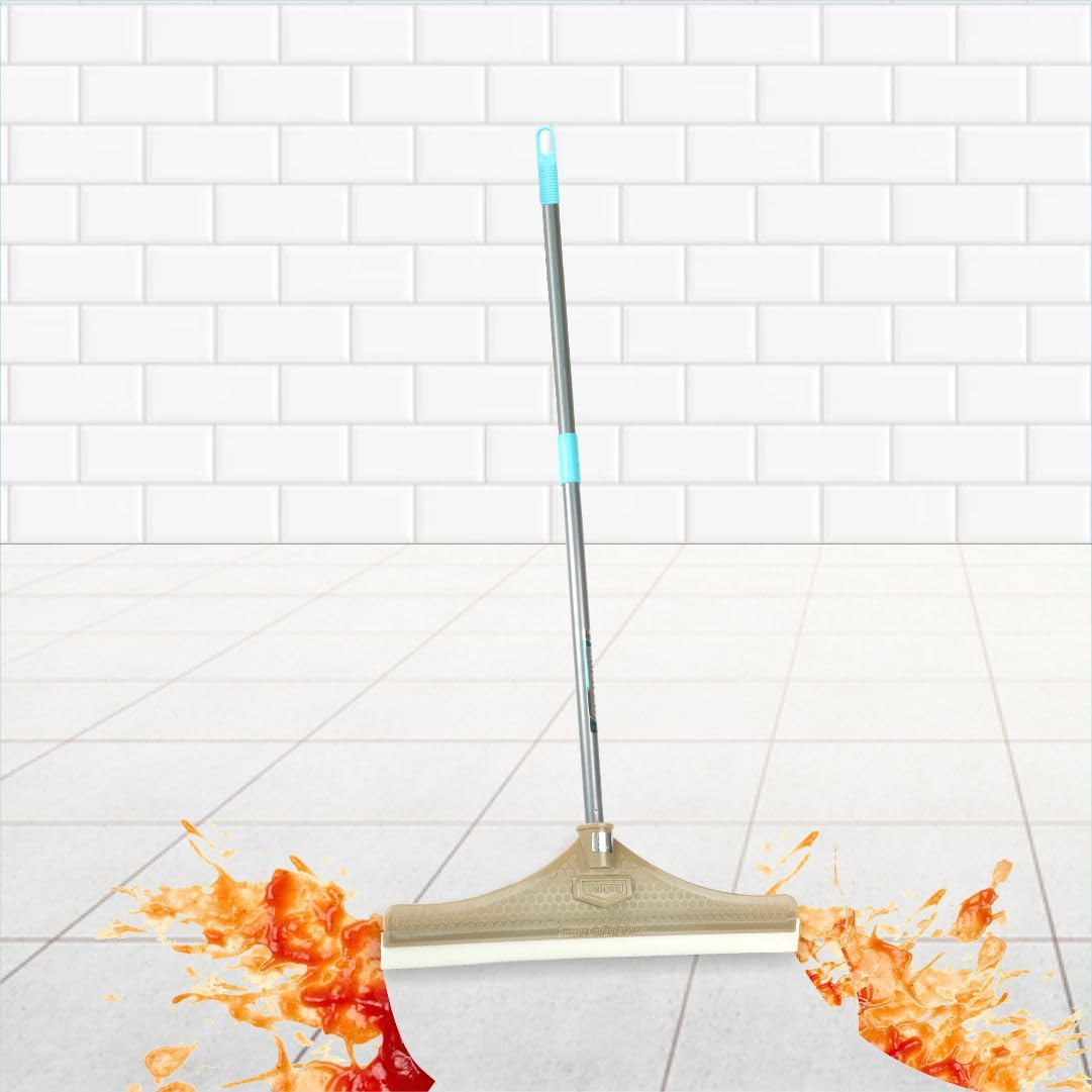 UNIQUE SWEEPY Wiper for Bathroom Floor Cleaning Foldable Short Metal Handle Rod & Virgin Plastic Blade (12x36in) with Double Lip TPE Rubber for Floor Drying (Pack of 1) (B0CQLLWYQG) Amazon Price History, Amazon Price Tracker
