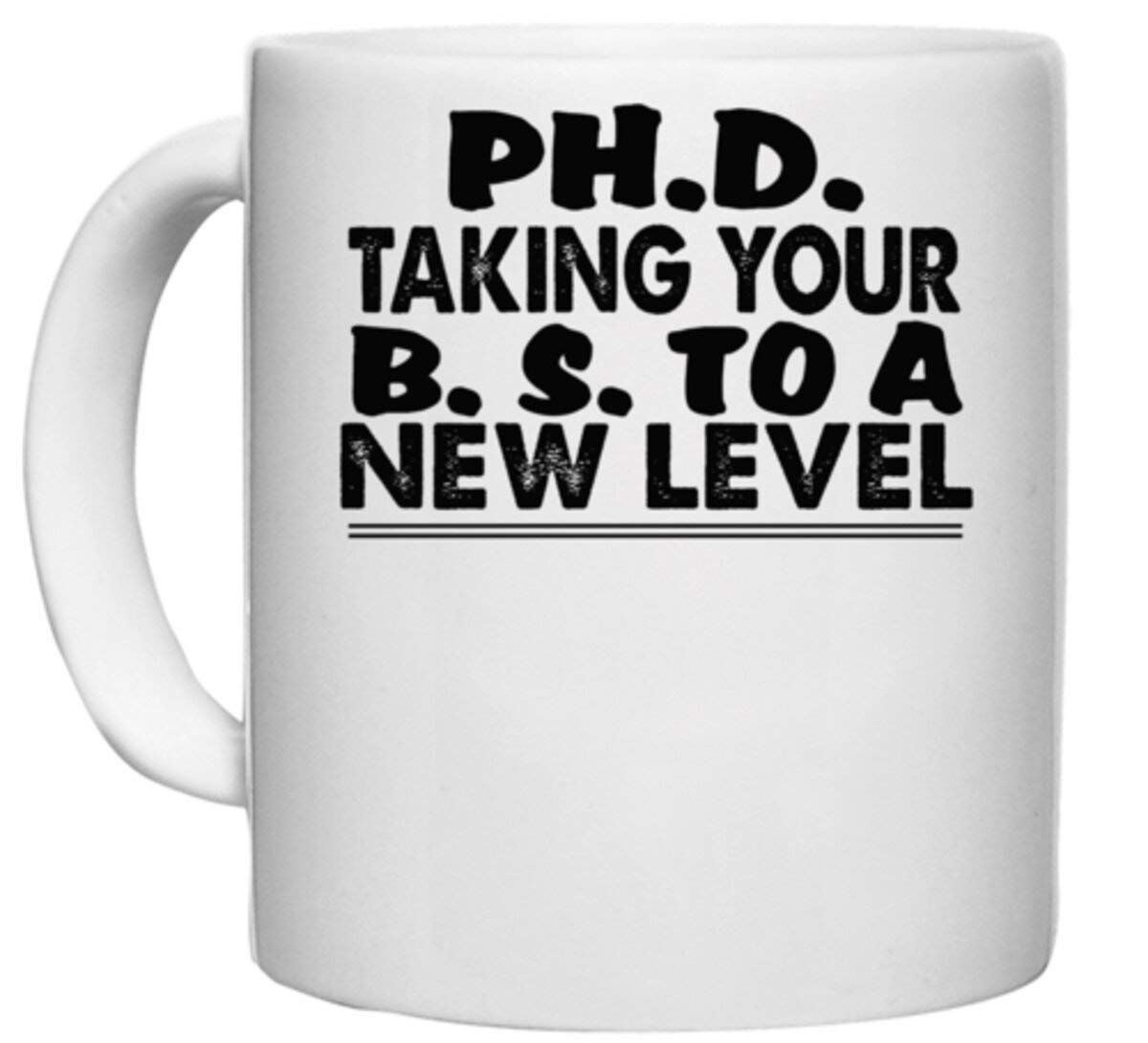 UDNAG White Ceramic Coffee/Tea Mug 'School | ph.d Taking Your' Perfect for Gifting [330ml]