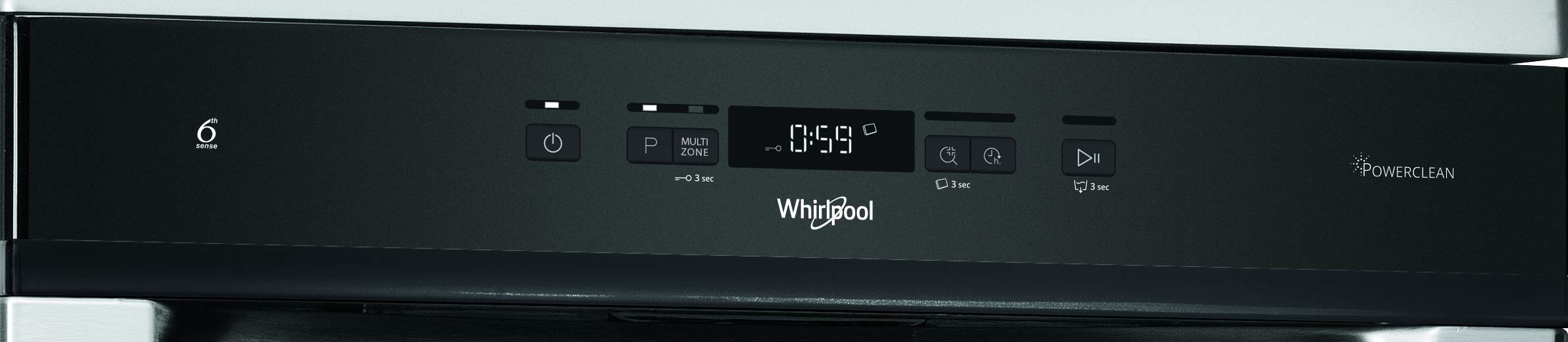 Whirlpool WFC 3C34 AP X, Lave-vaisselle 60cm Libre installation, 14 places, D