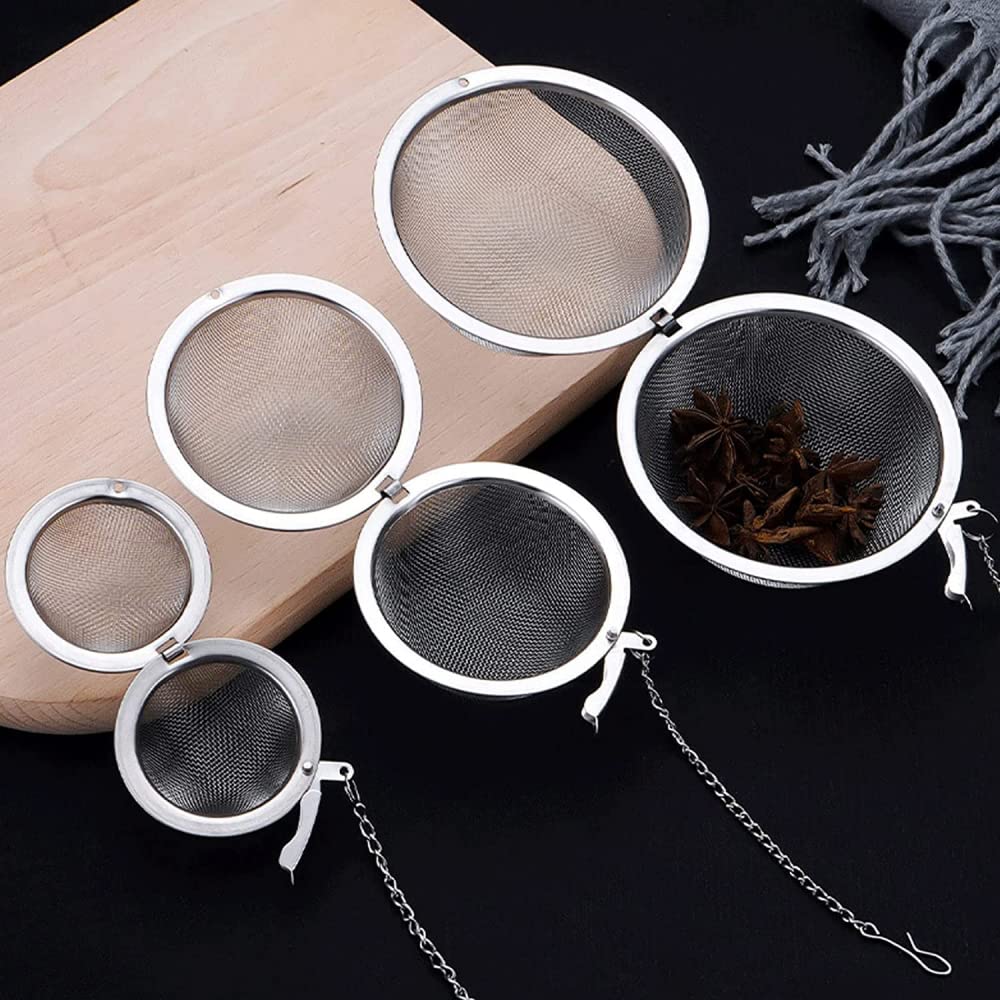 2 Unidades USB de Malla de Acero Inoxidable, Bola de té de 2,1 Pulgadas, filtros para infusor de té, filtros para té-2.2IN