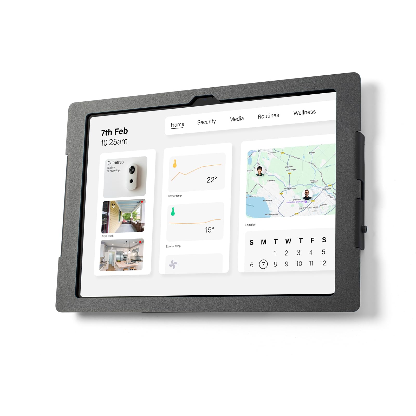 Supporto da parete per tablet Lite – Supporto sicuro e robusto per uso domestico e commerciale – Compatibile con Samsung Galaxy Tab A9+ & A11+ 11 pollici, nero