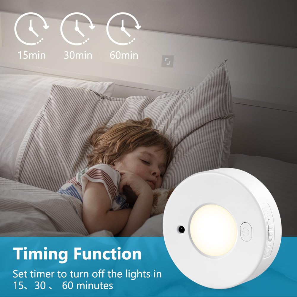 Kastverlichting Oplaadbaar met Afstandsbediening, 2400mAh Draadloze LED Spot met Timer en Magneet, Dimbaar Vitrinekast Verlichting op Batterijen, Magnetische USB Onderbouwverlichting voor Keuken Kast