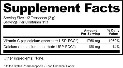Miniatura 4 de NutriBiotic - Polvo de vitamina C de ascorbato de calcio, 8 onzas | Suplemento antioxidante esencial y colágeno tamponado con calcio | No ácido y