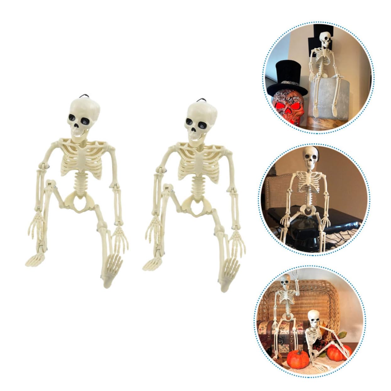 Alasum 5pezzi Scheletro Decorativo Mobile Per Halloween Scheletro Realistico Per e Decorazioni Per e