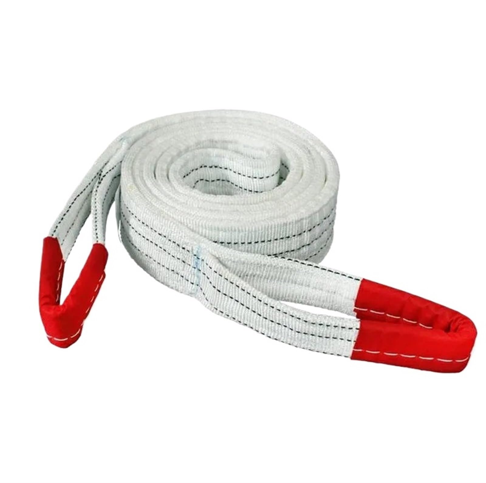 4-lagiges, geflochtenes, verschleißfestes Hebeband für Krane, Industrie, Flachgurt, Anhängerseil, Tragfähigkeit 1-2 t für Hebezeuge,1 Ton Length 1m