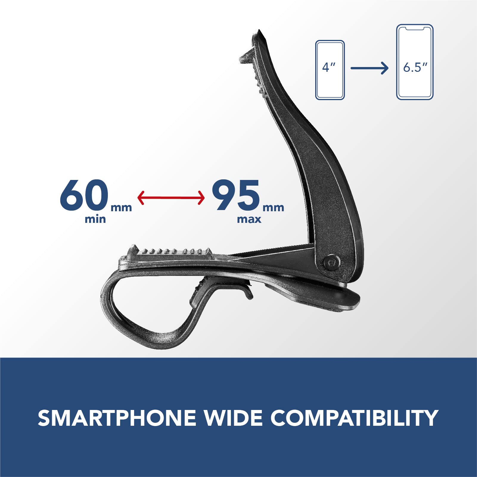 Supporto Telefono Per Cruscotto Auto Clip Molla Regolabile A 360° Gps Smartphone - Foto 12