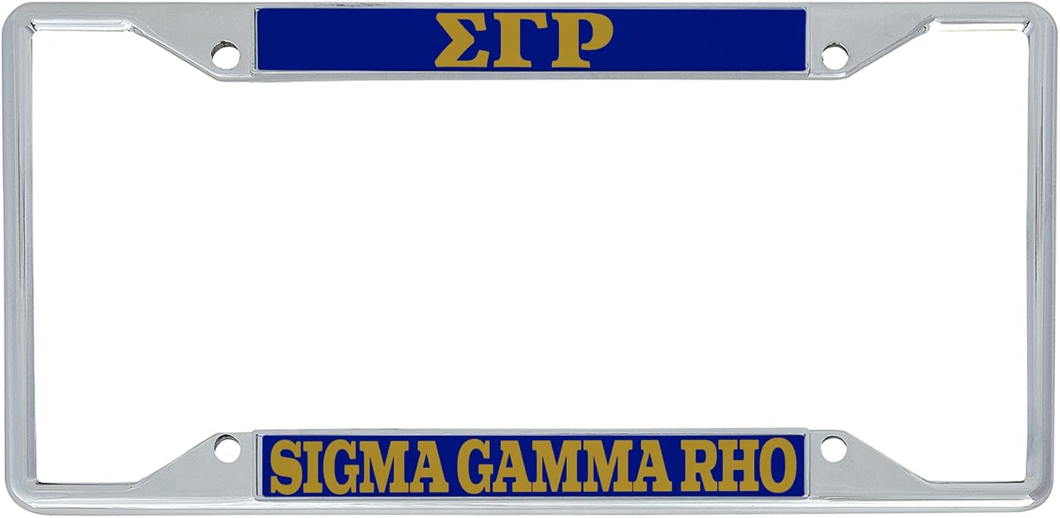 Desert Cactus Sigma Gamma Rho Car Accessories SGRhos Sigmas Metal License Plate Frame and Tag Holder for Front or Rear of Vehicle (Metal Car Mount Placa - Standard) - Image 2