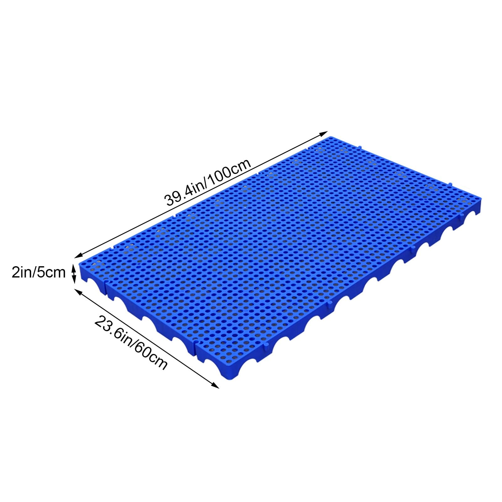 Palettes logistiques en Plastique, palettes légères en polyéthylène, présentoirs de supermarché, Plateau en Plastique (Rouge 39,4 x 23,6 x 2 Pouces, 6 pièces)