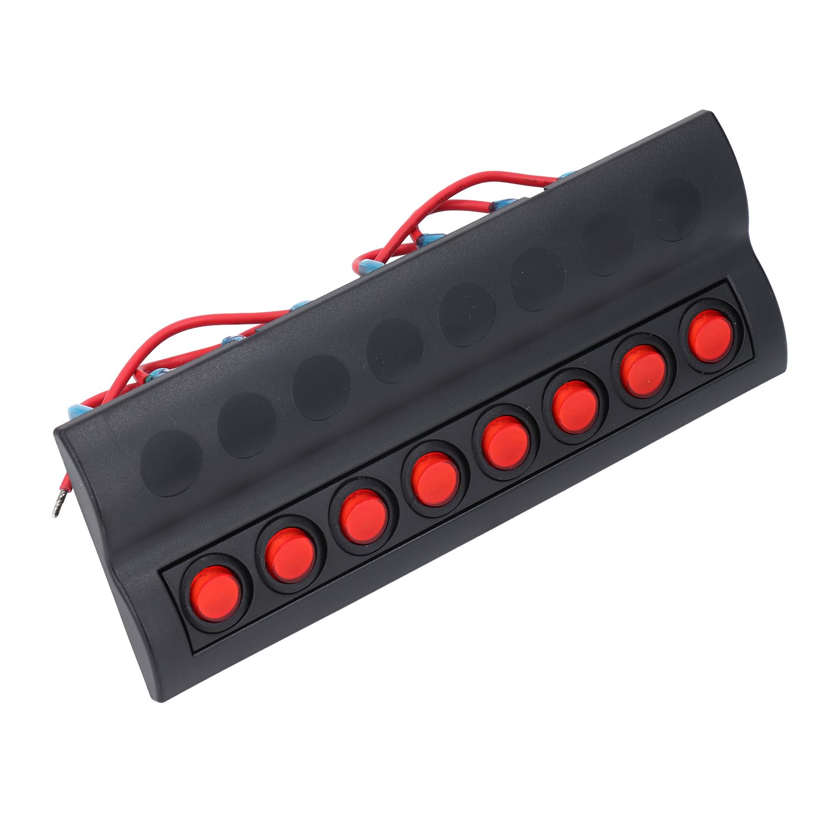 Pannello Interruttori a Bilanciere, DC12V 8 Gang Precablaggio Pannello Interruttori a Bilanciere per Barche Marine IP65 Pannello Interruttori ON/OFF per Barche Impermeabile