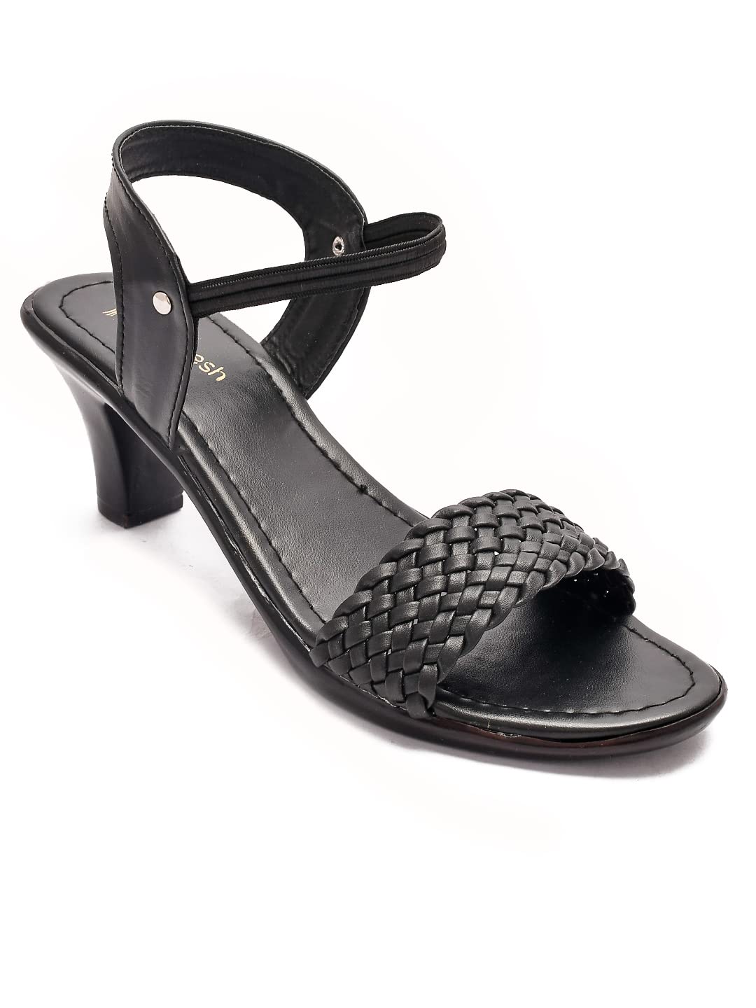 Padvesh Women Fashion Synthetic Leather Comfortable Casual Ankle Strap Block Heel (Black, 7) (B08L145XPK) Amazon Price History, Amazon Price Tracker