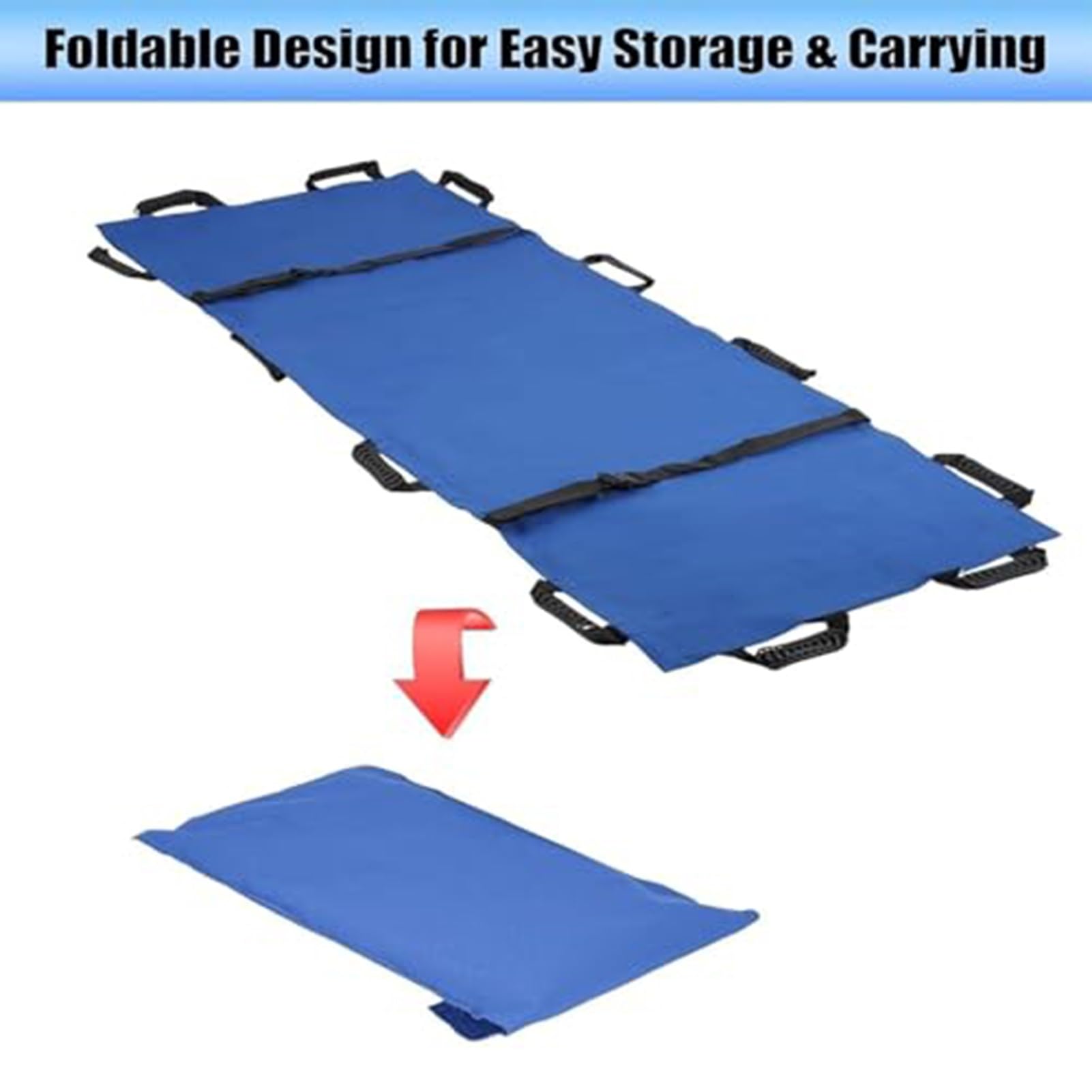 Camilla, Camilla Plegable portátil - Evacuación médica de Emergencia y de Mascotas, Bolsa de Transporte Ligera incluida, 180x70cm, Ideal para Primeros Auxilios y Operaciones de Rescate (Nara